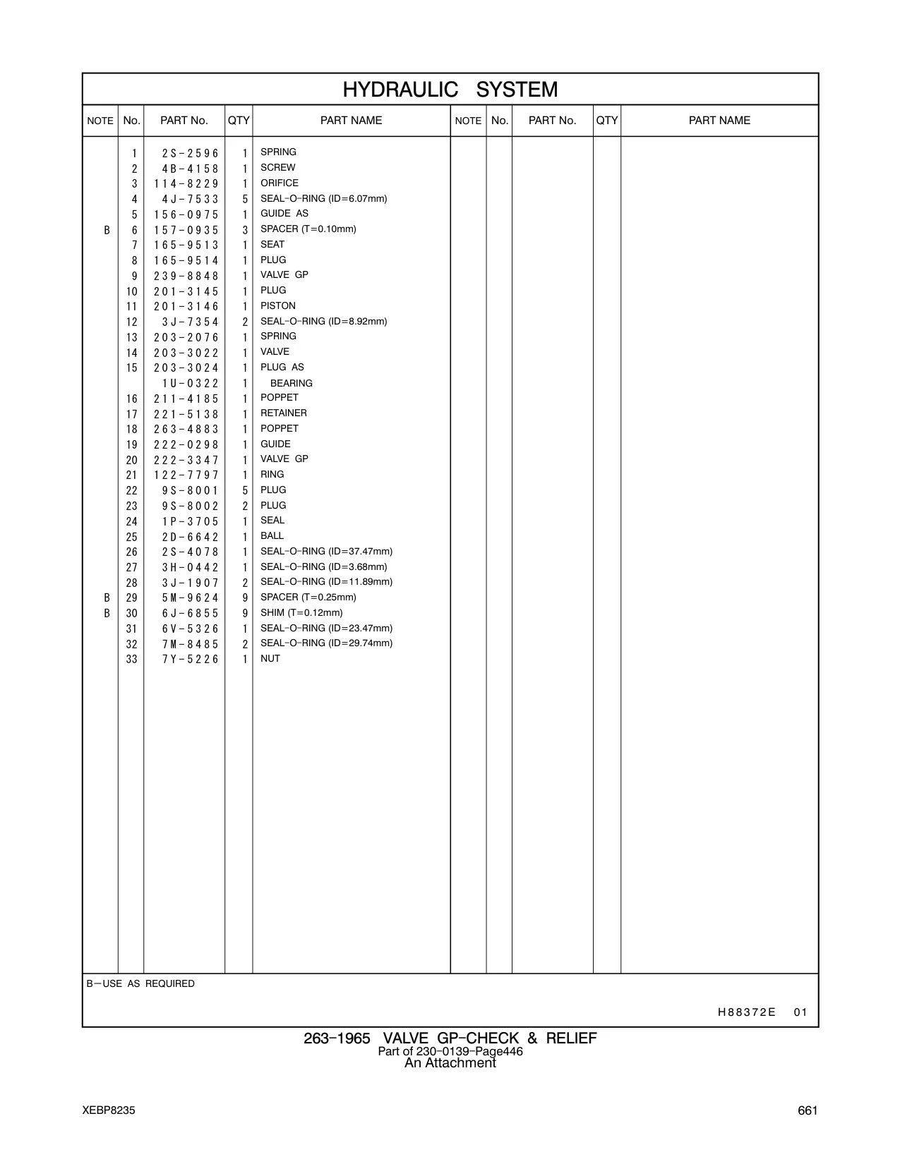 201-3145 PLUG CAT parts manual diagram