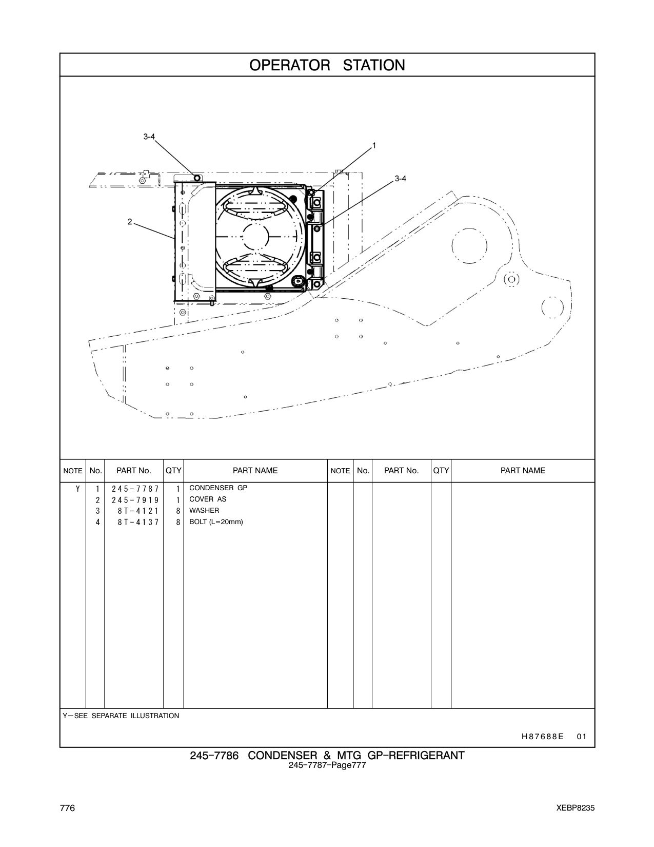 245-7919 COVER AS CAT parts manual diagram