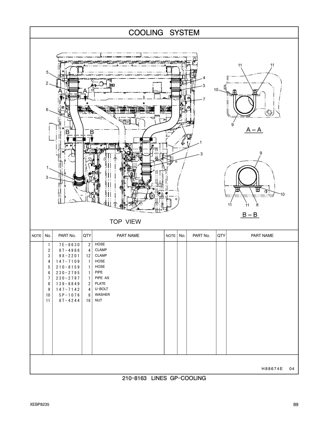 230-2797 PIPE AS CAT parts manual diagram