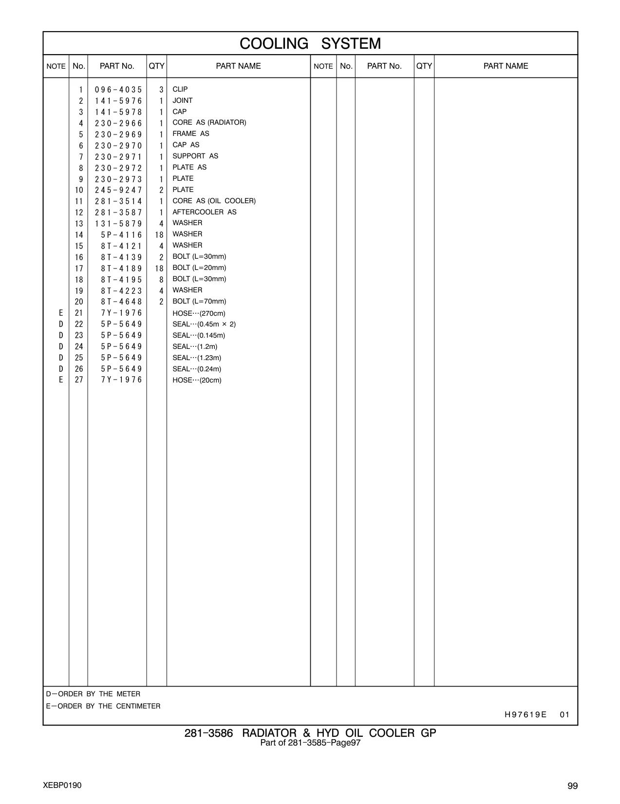 281-3514 - CORE AS (OIL COOLER)