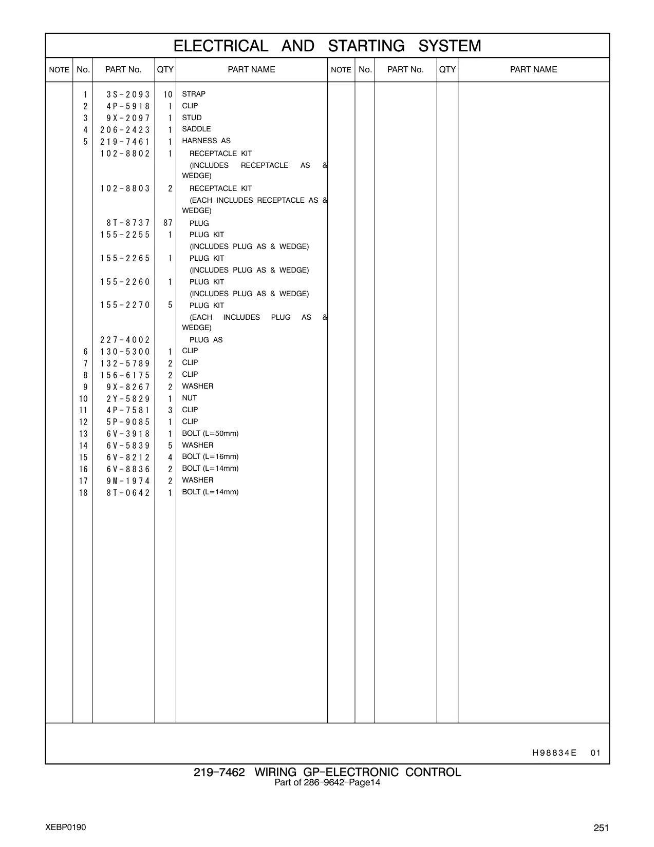 8T-0642 - BOLT (L=14mm)