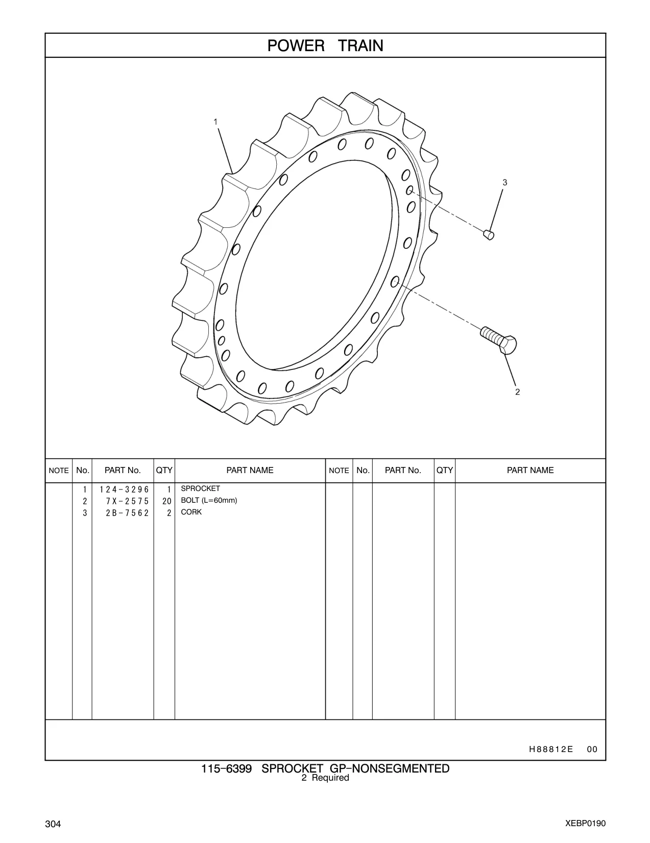 124-3296 - SPROCKET