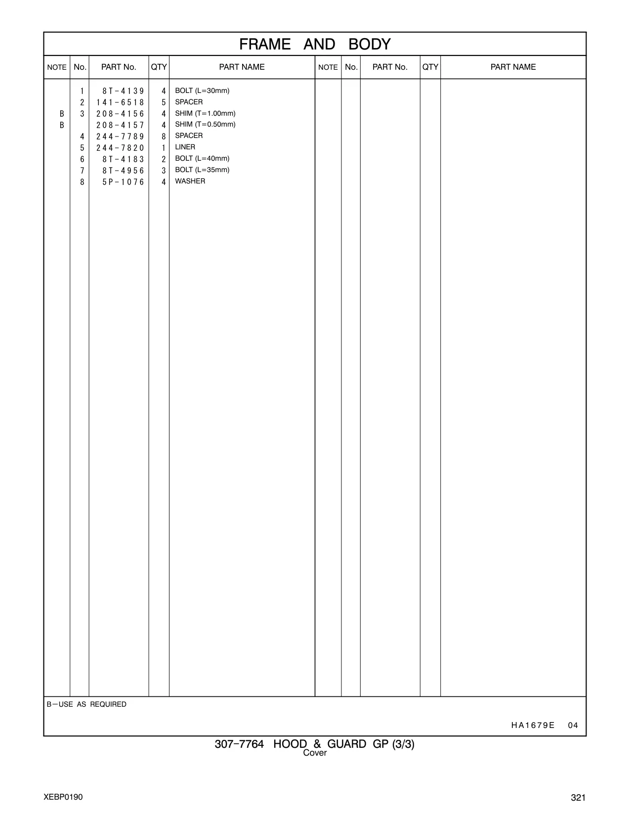 8T-4956 - BOLT (L=35mm)