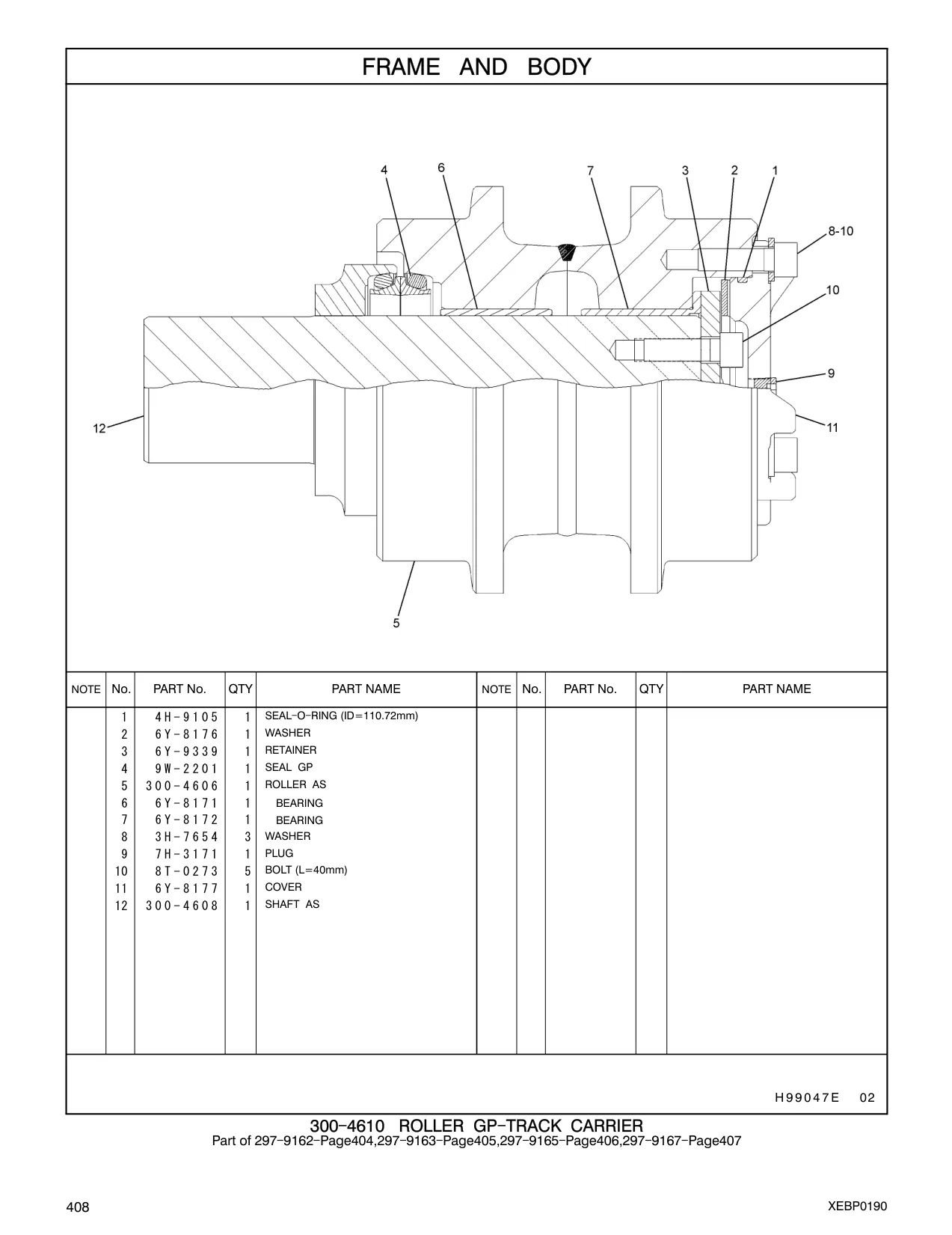 4H-9105 - SEAL - O - RING (ID=110.72mm)