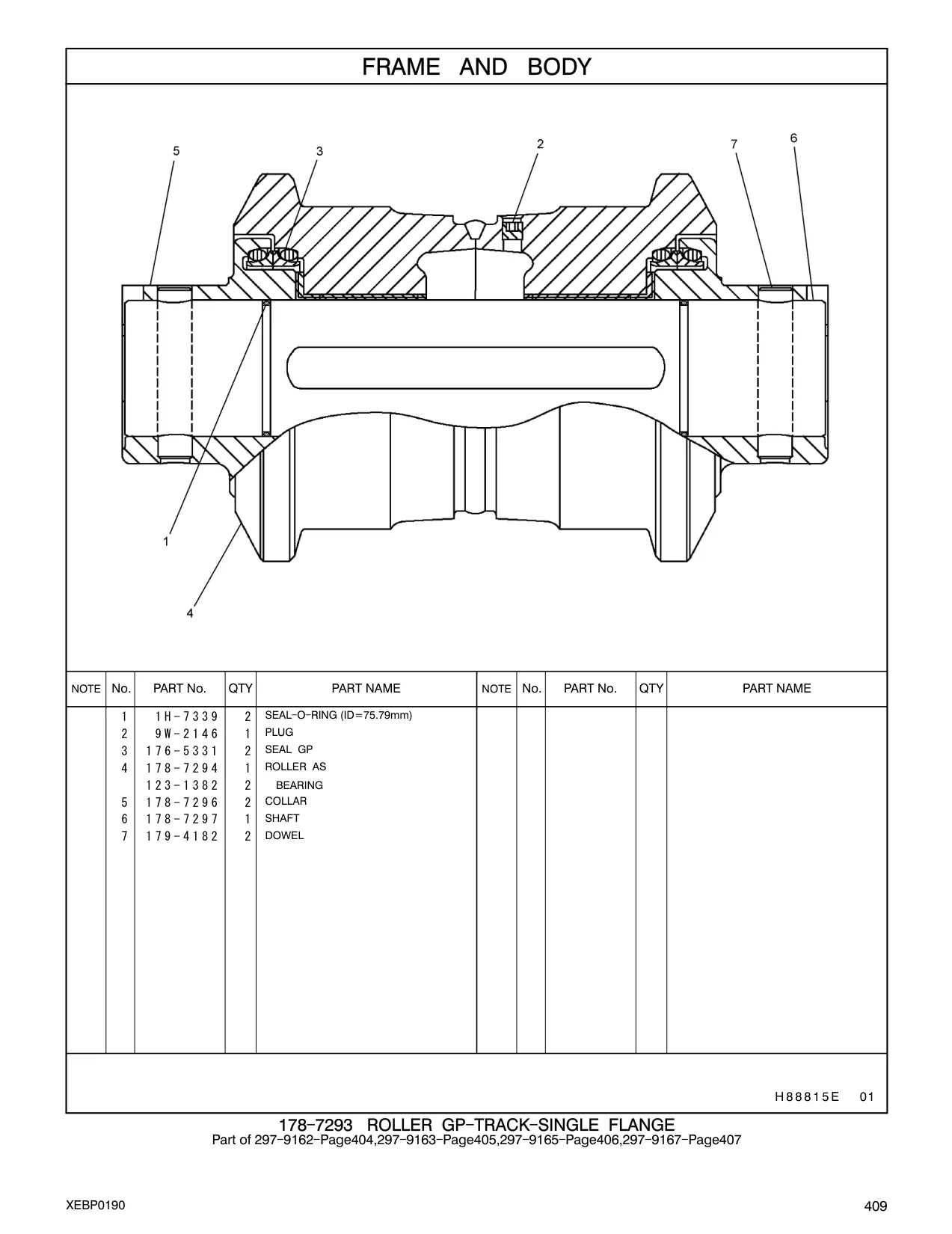 1H-7339 - SEAL - O - RING (ID=75.79mm)