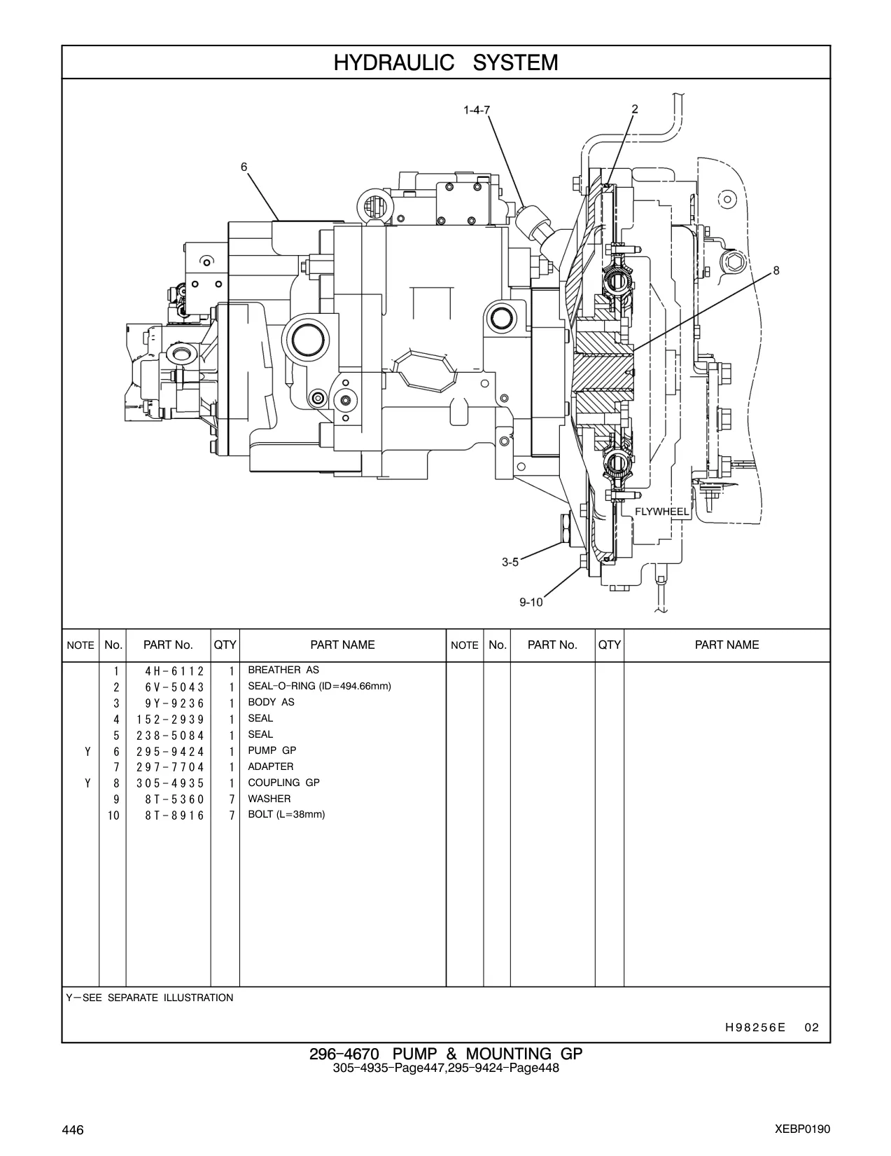 6V-5043 - SEAL - O - RING (ID=494.66mm)