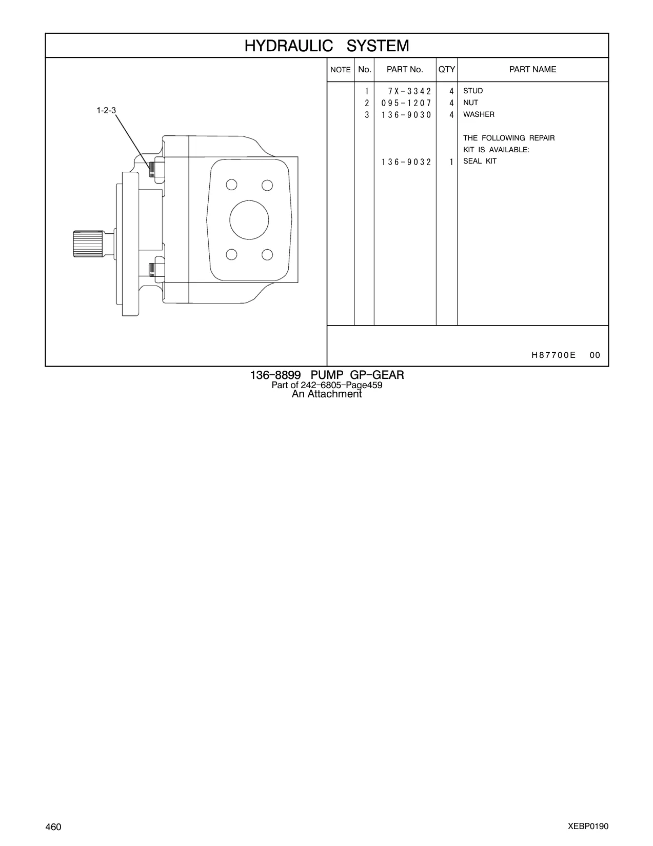 136-9032 - SEAL KIT