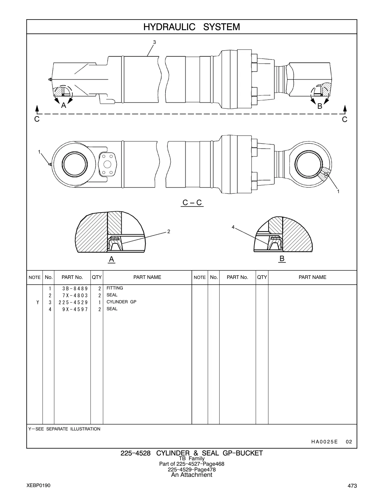 225-4529 - CYLINDER GP