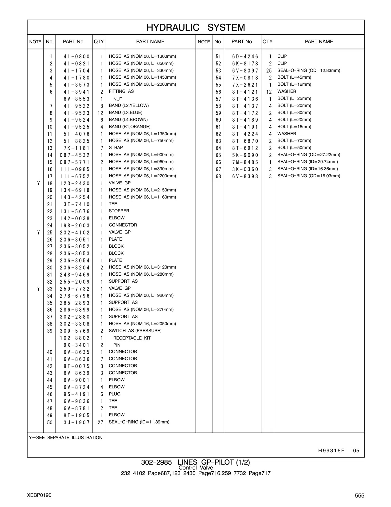 302-3308 - HOSE AS (NOM 16, L=2050mm)