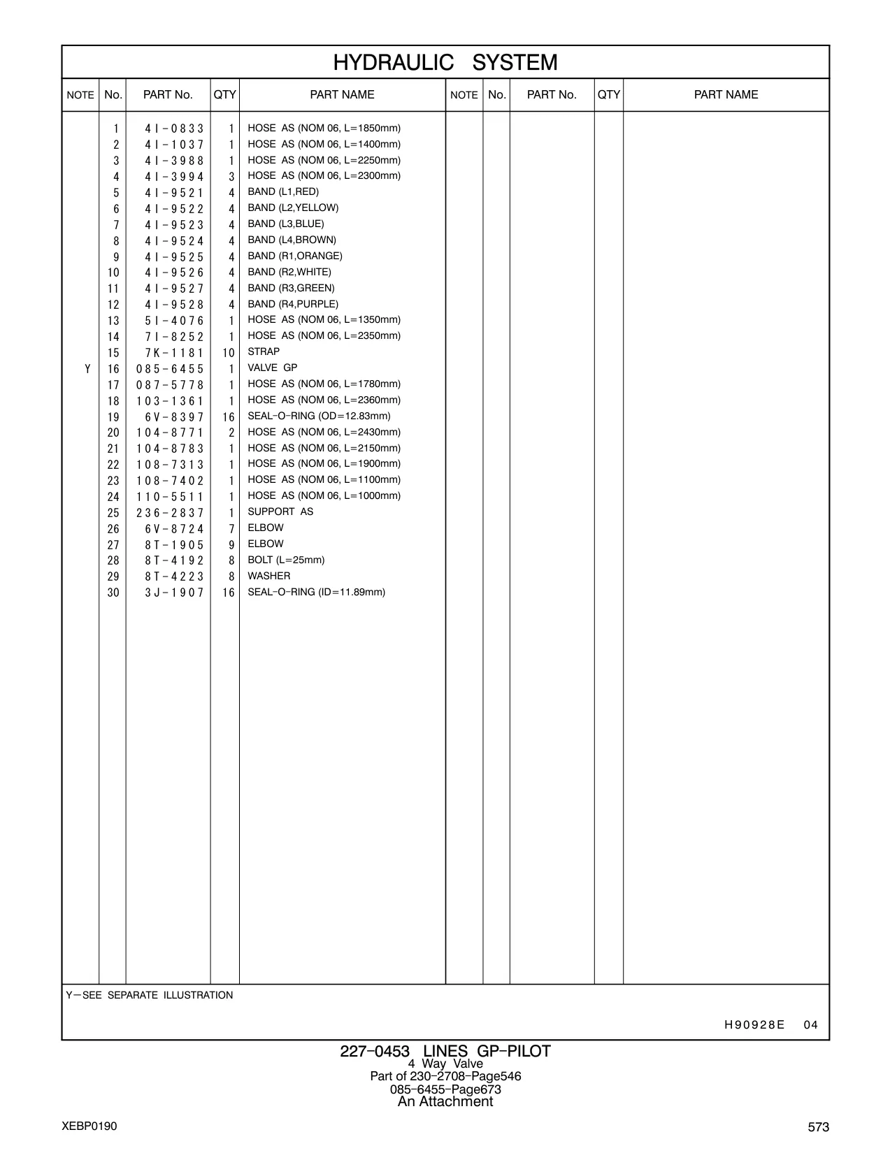104-8771 - HOSE AS (NOM 06, L=2430mm)