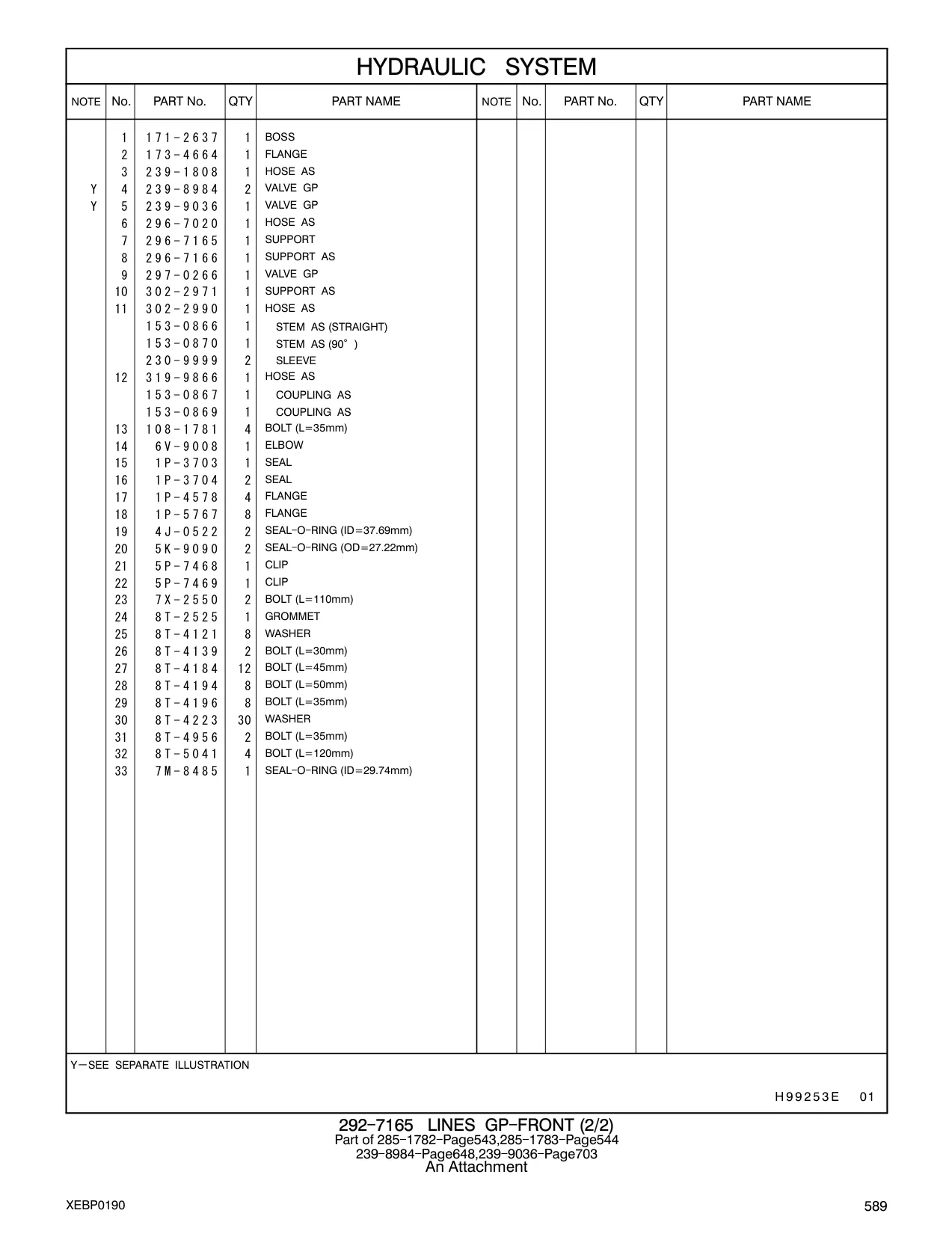 296-7020 - HOSE AS