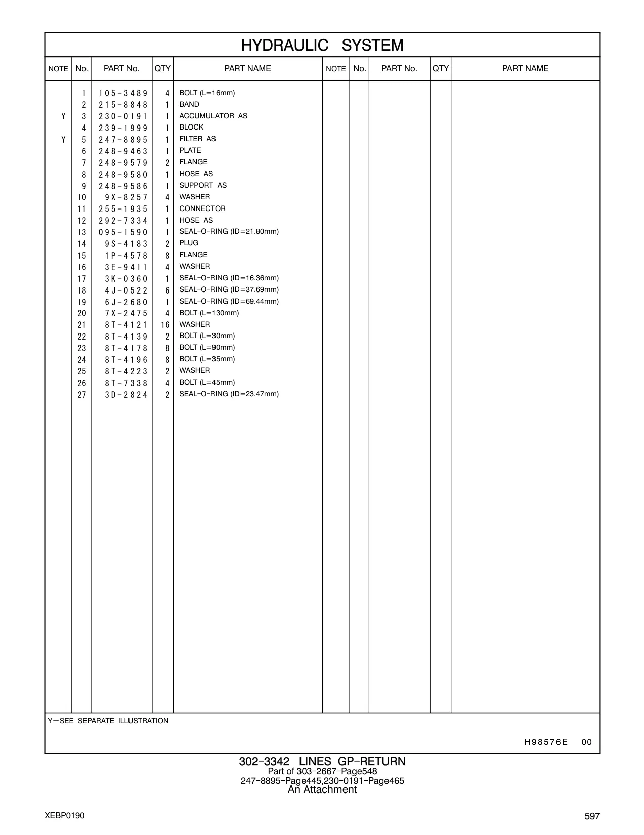 292-7334 - HOSE AS