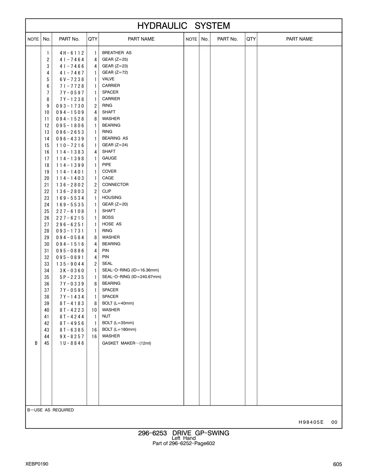 8T-6385 - BOLT (L=180mm)