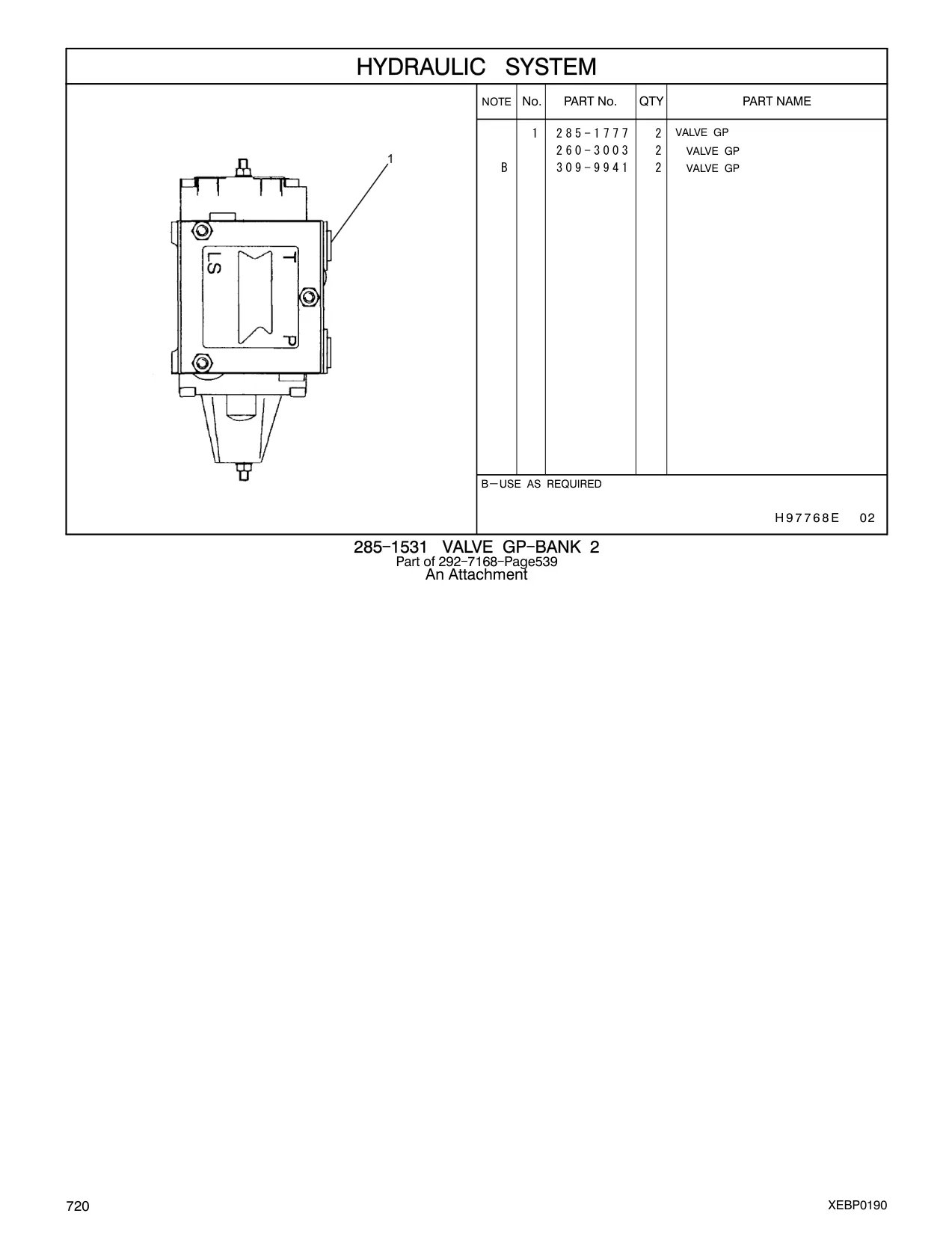 285-1777 - VALVE GP