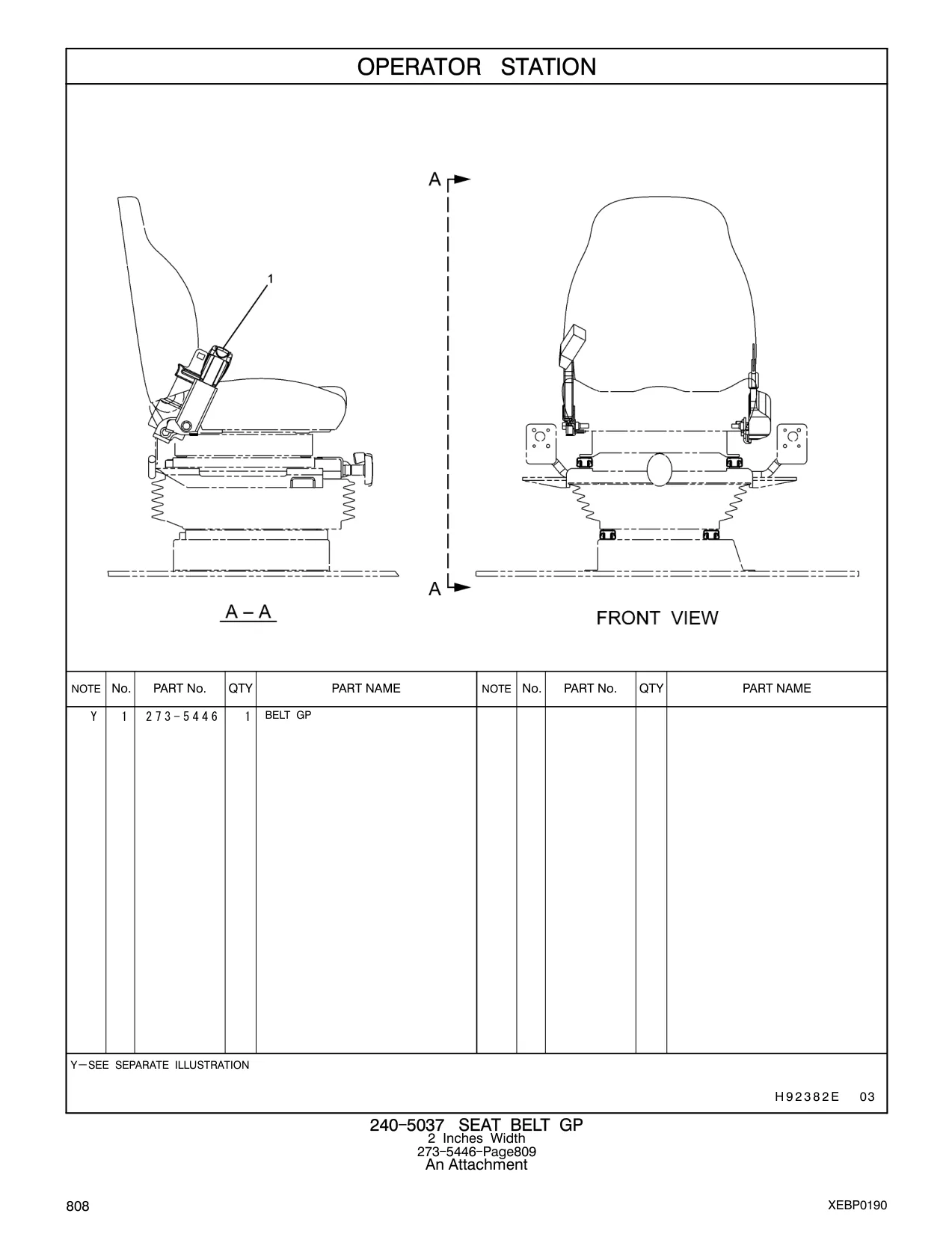273-5446 - BELT GP