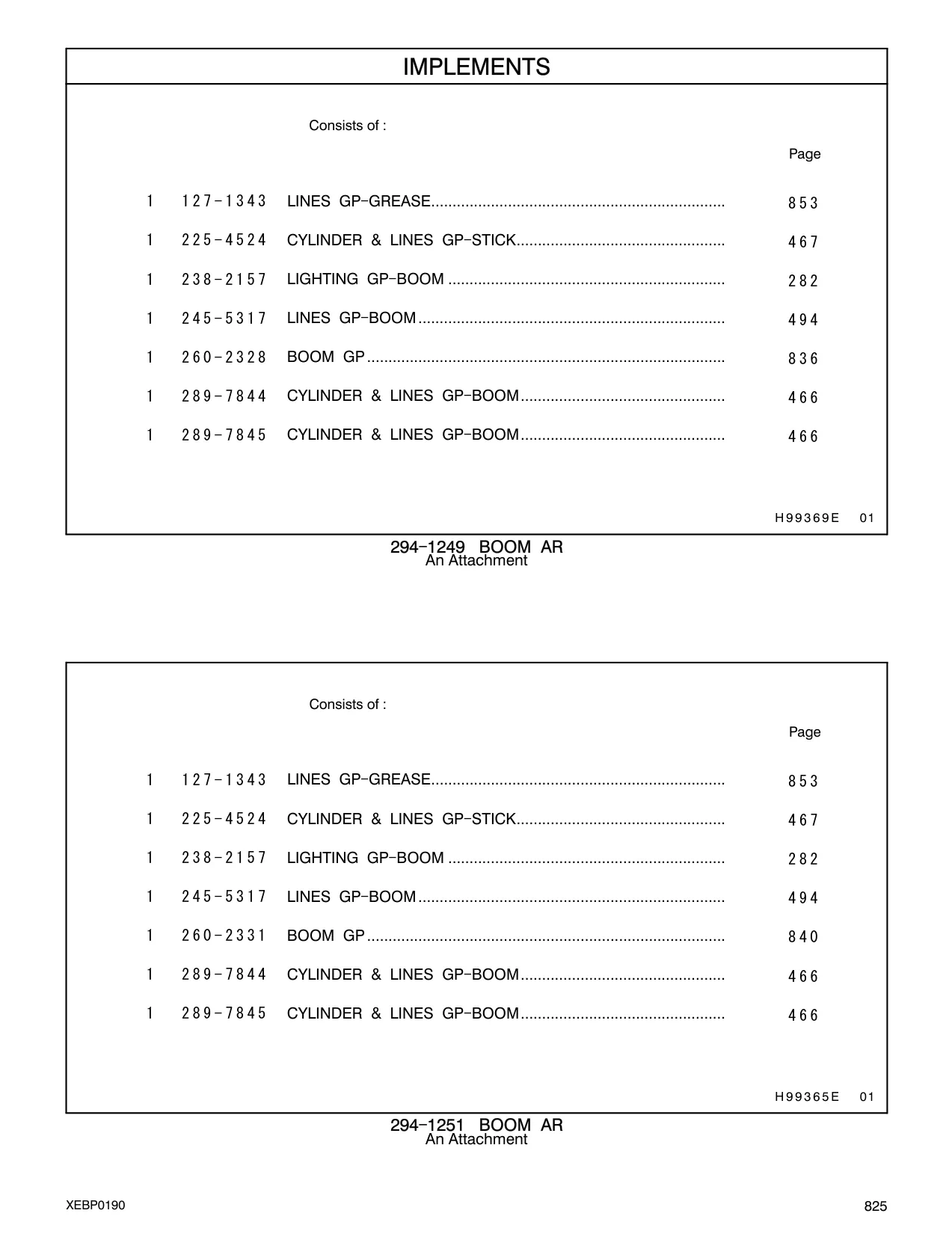 260-2331 - BOOM GP....................................................................................