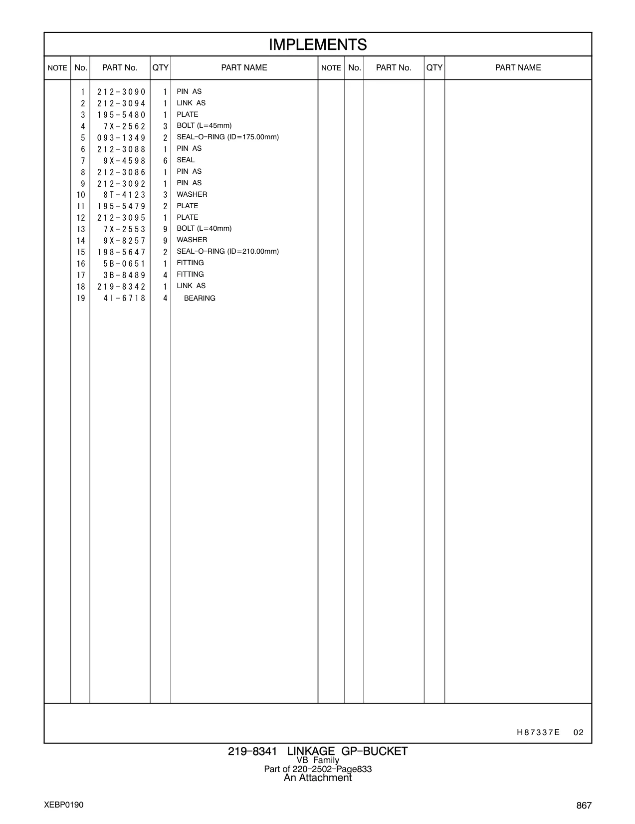 4I-6718 - BEARING