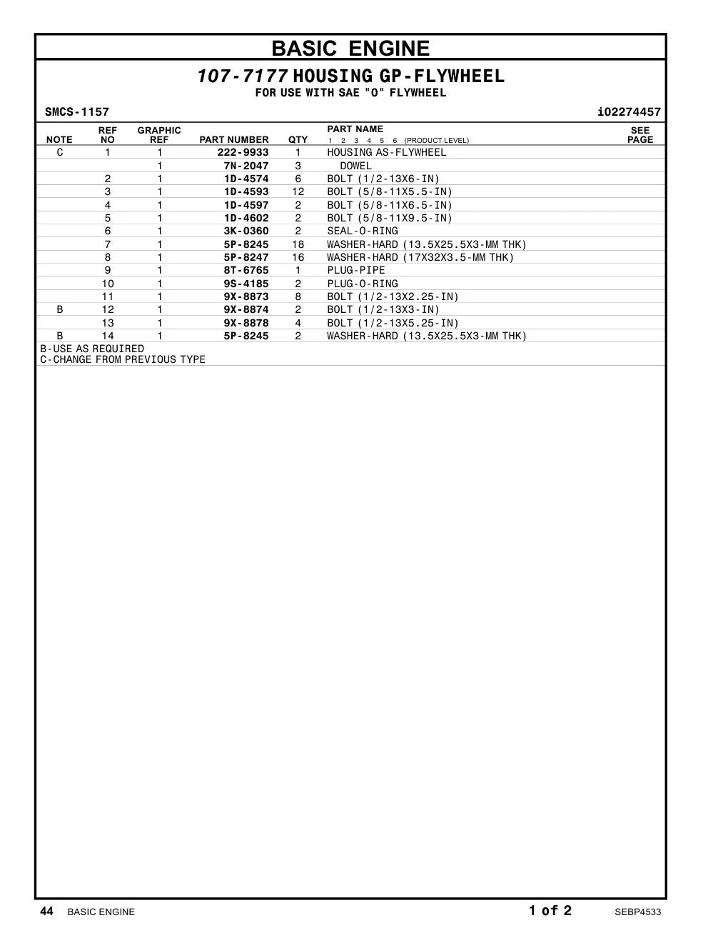 222-9933 - HOUSING AS-FLYWHEEL