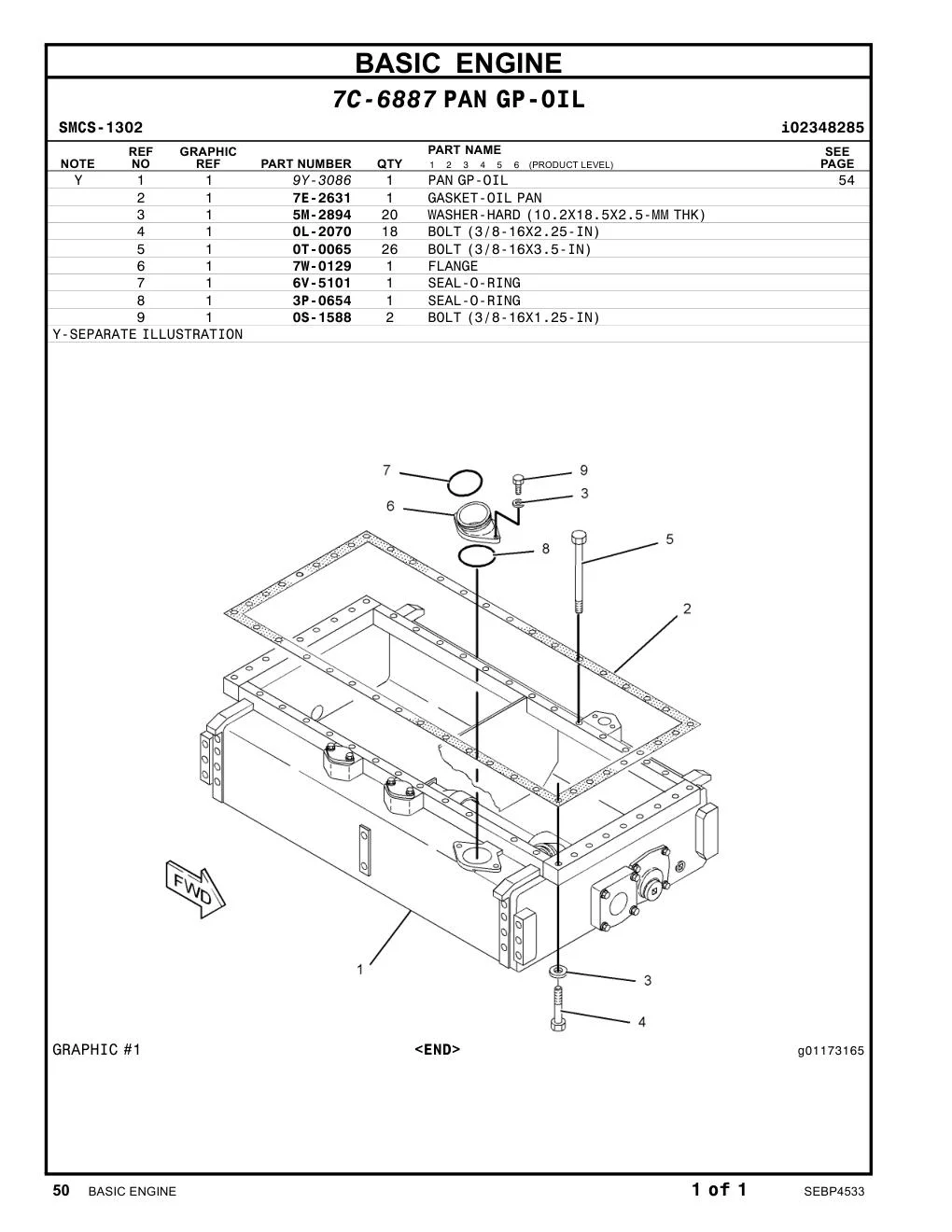 6V-5101 SEAL-O-RING CAT parts manual diagram