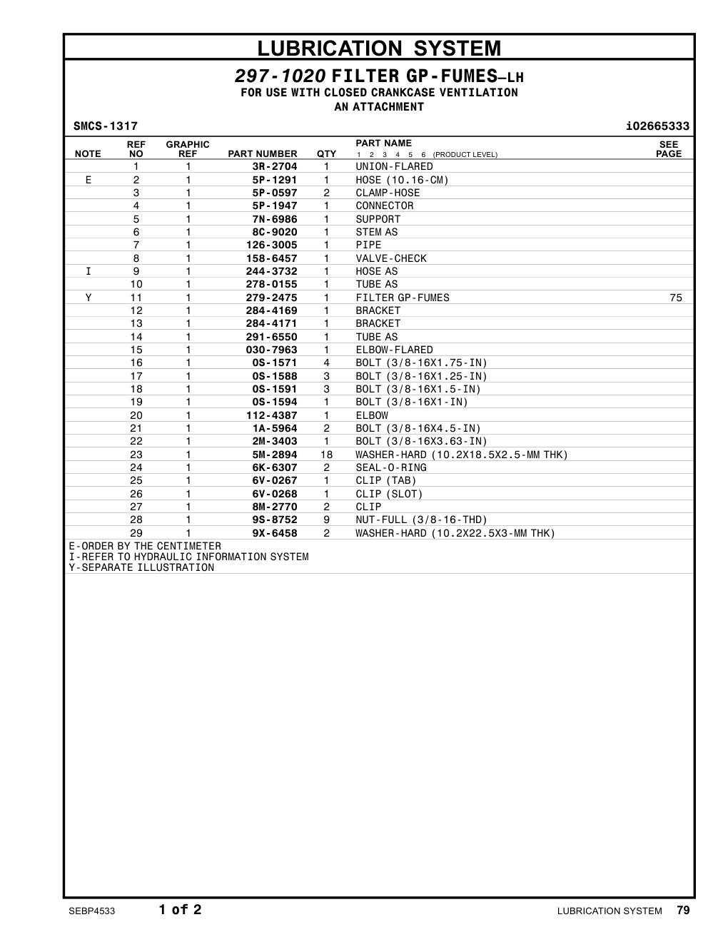 291-6550 TUBE AS CAT parts manual diagram