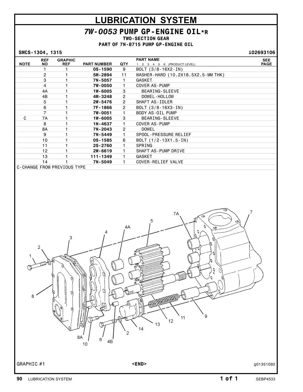 1W-6005 - BEARING-SLEEVE
