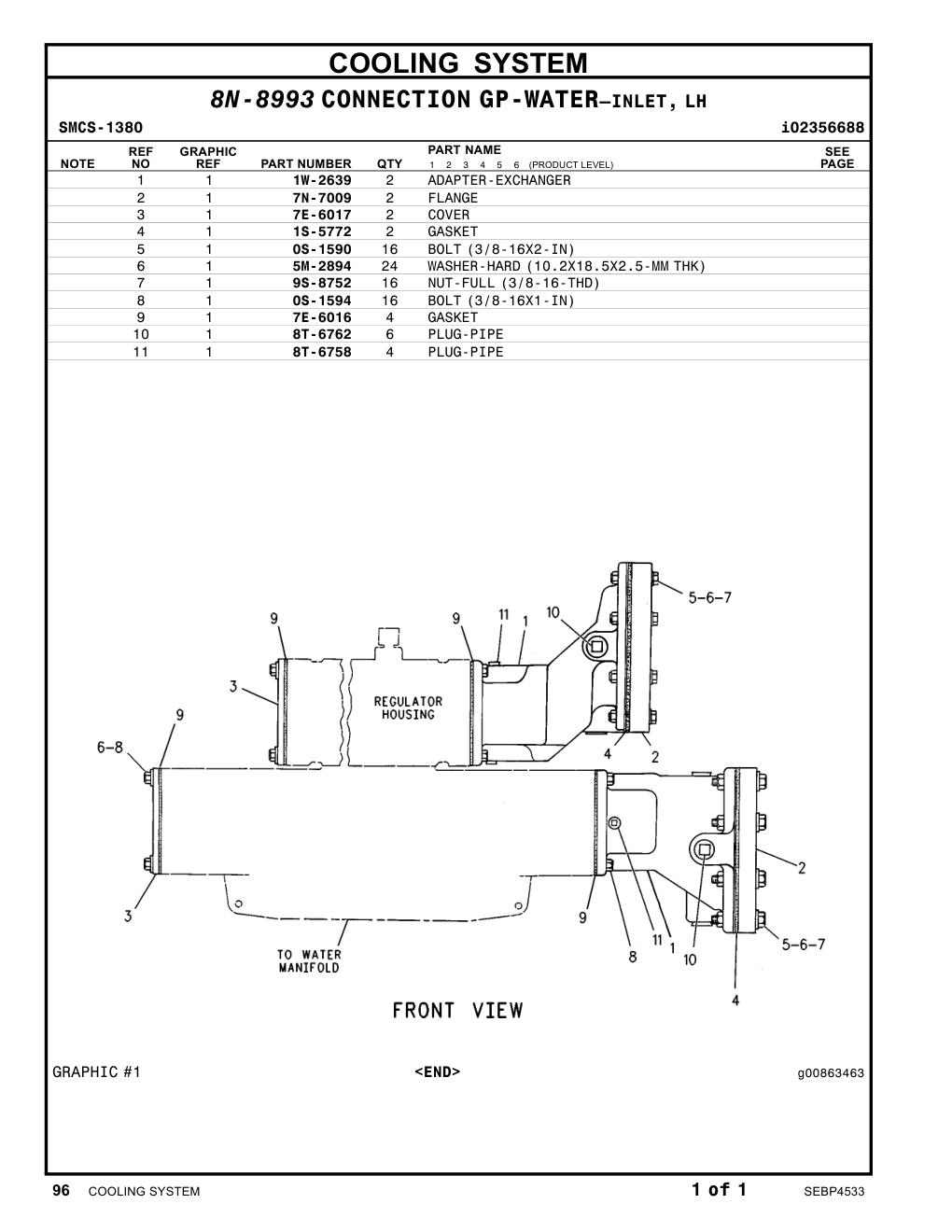 1S-5772 GASKET CAT parts manual diagram