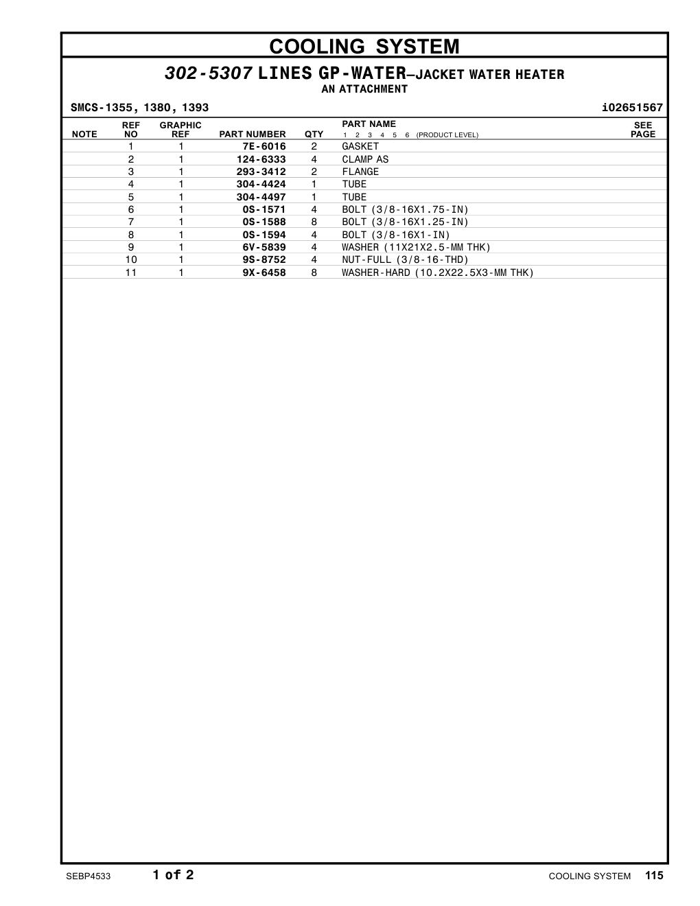 293-3412 FLANGE CAT parts manual diagram