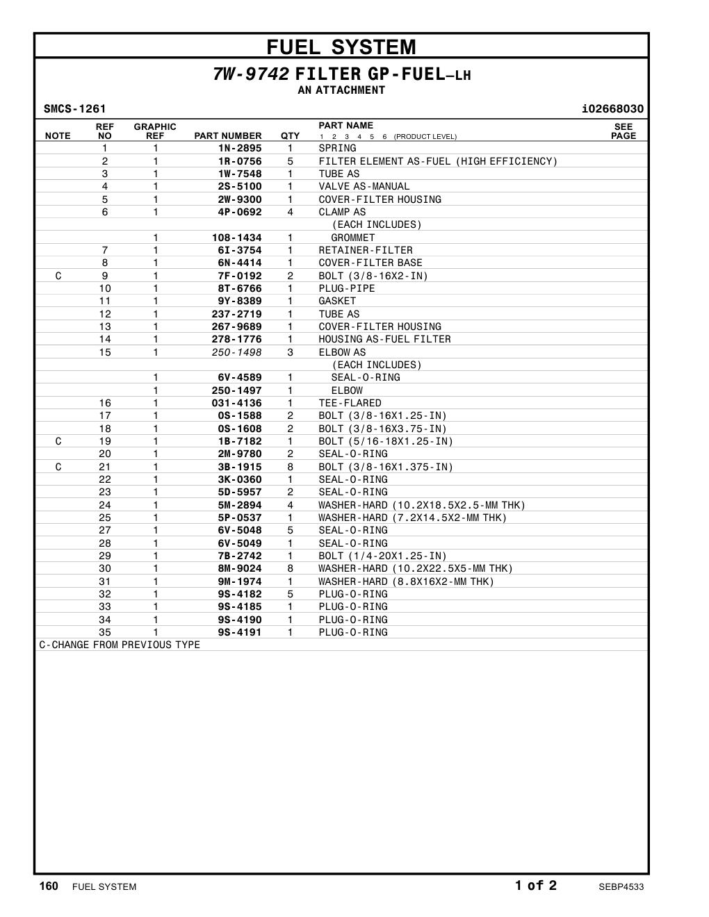 237-2719 TUBE AS CAT parts manual diagram