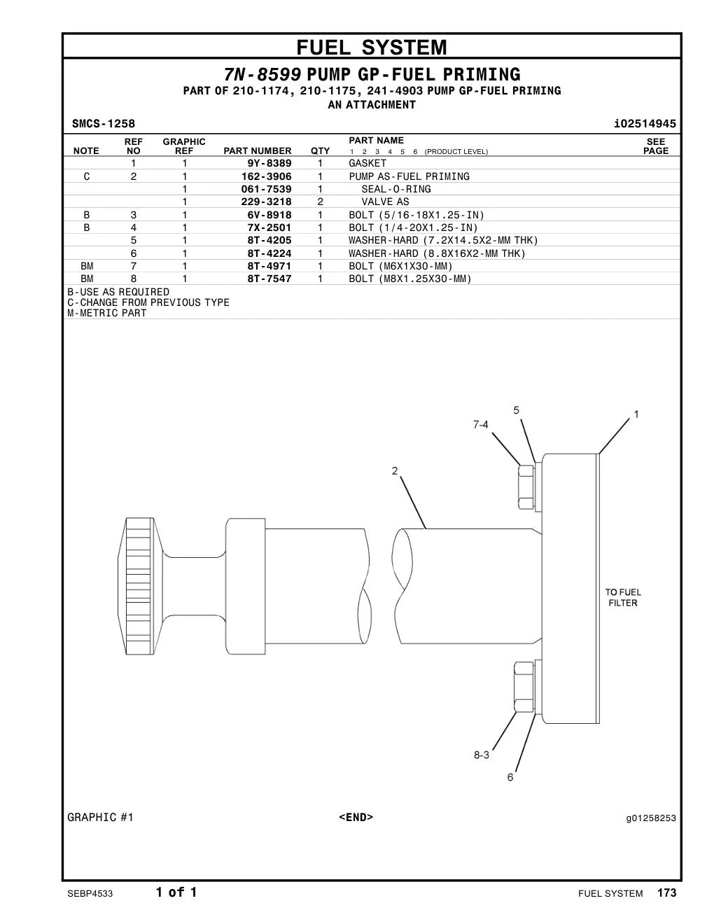 162-3906 - PUMP AS-FUEL PRIMING