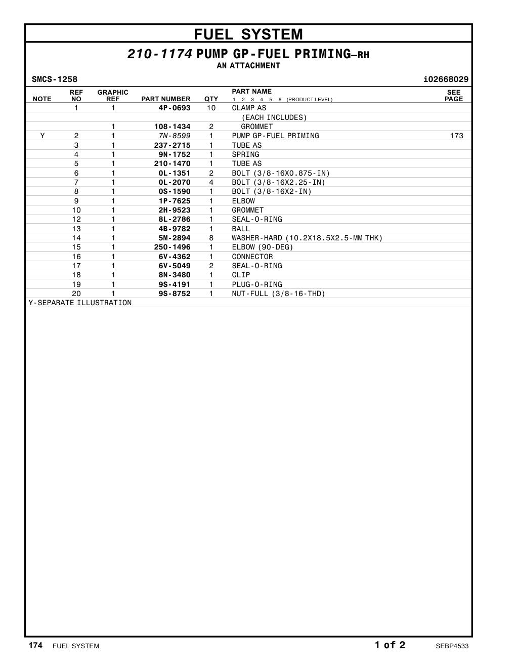 1P-7625 ELBOW CAT parts manual diagram