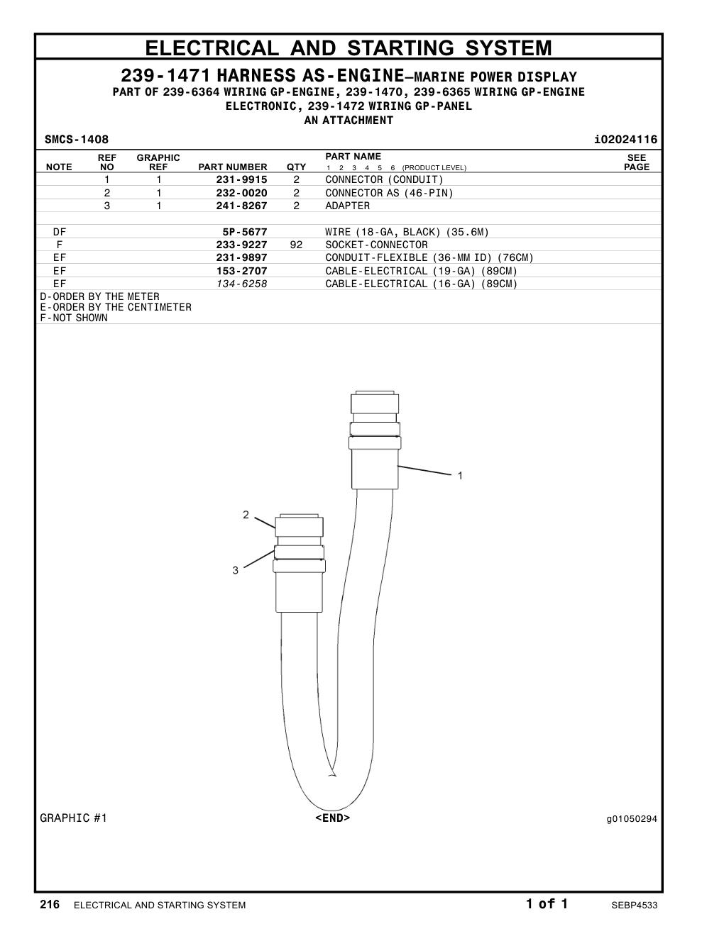 232-0020 CONNECTORAS(46-PIN) CAT parts manual diagram