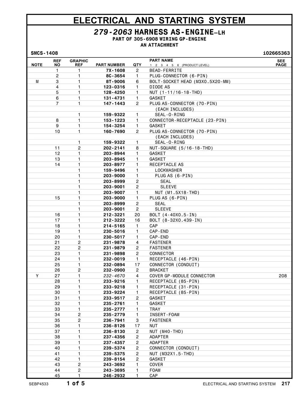 160-7690 PLUG AS-CONNECTOR (70-PIN) CAT parts manual diagram