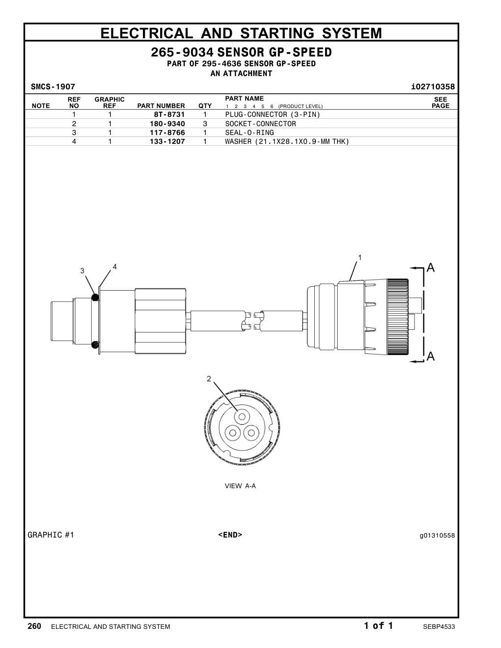 133-1207 WASHER (21.1X28.1X0.9-MM THK) CAT parts manual diagram