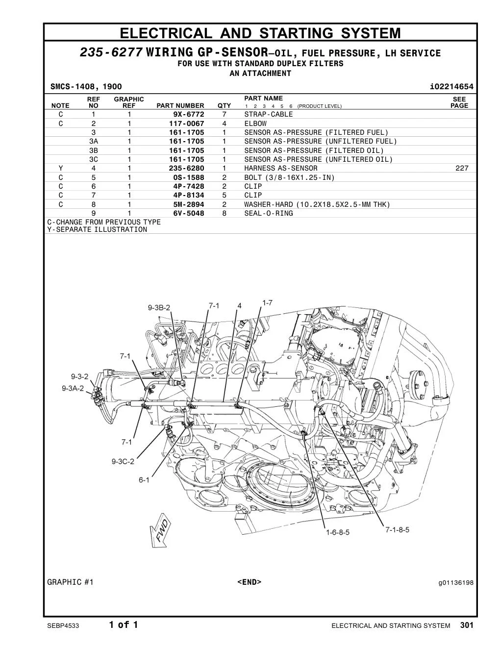 235-6280 - HARNESS AS-SENSOR