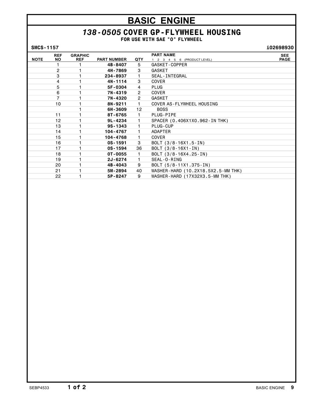 104-4767 ADAPTER CAT parts manual diagram