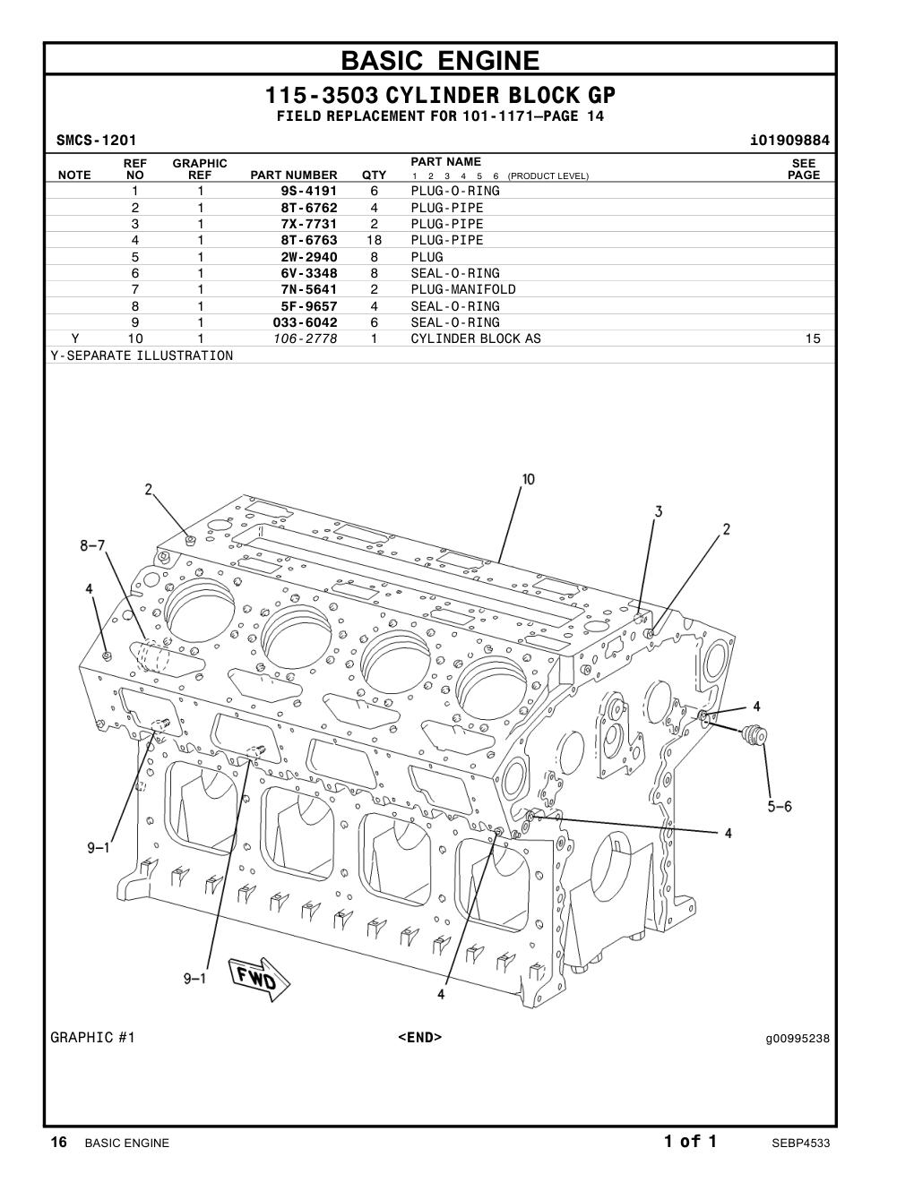 2W-2940 PLUG CAT parts manual diagram