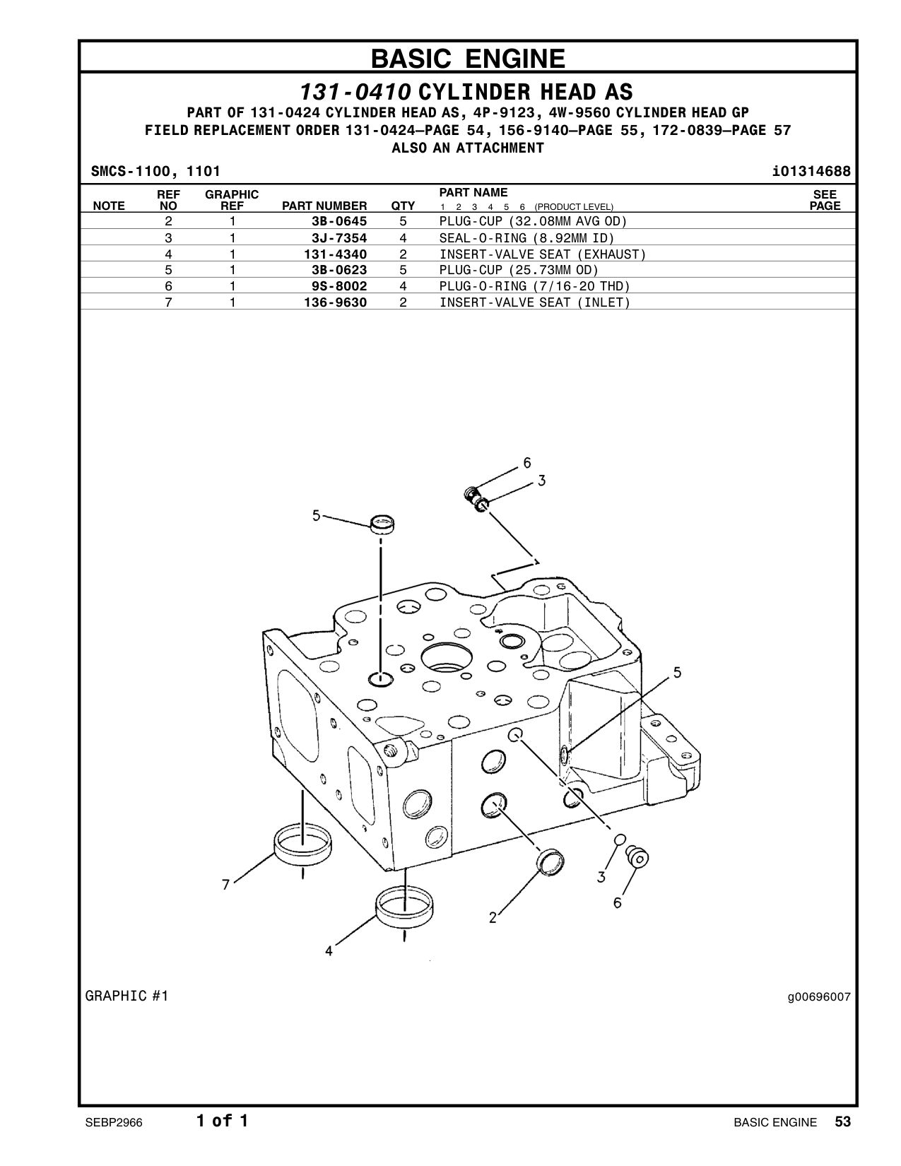136-9630 - INSERT-VALVE SEAT (STANDARD) (INLET)