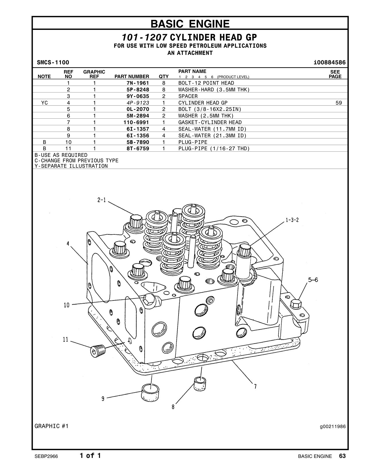 6I-1357 SEAL CAT parts manual diagram