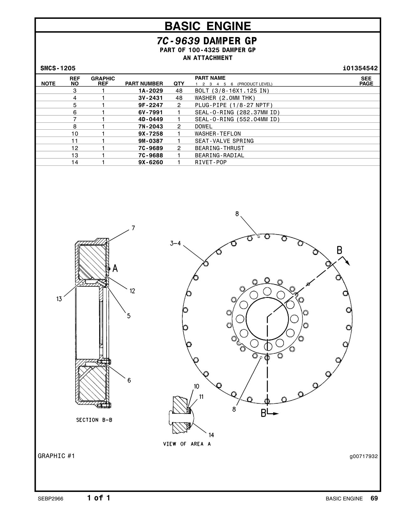 9M-0387 SEAT-VALVE SPRING CAT parts manual diagram