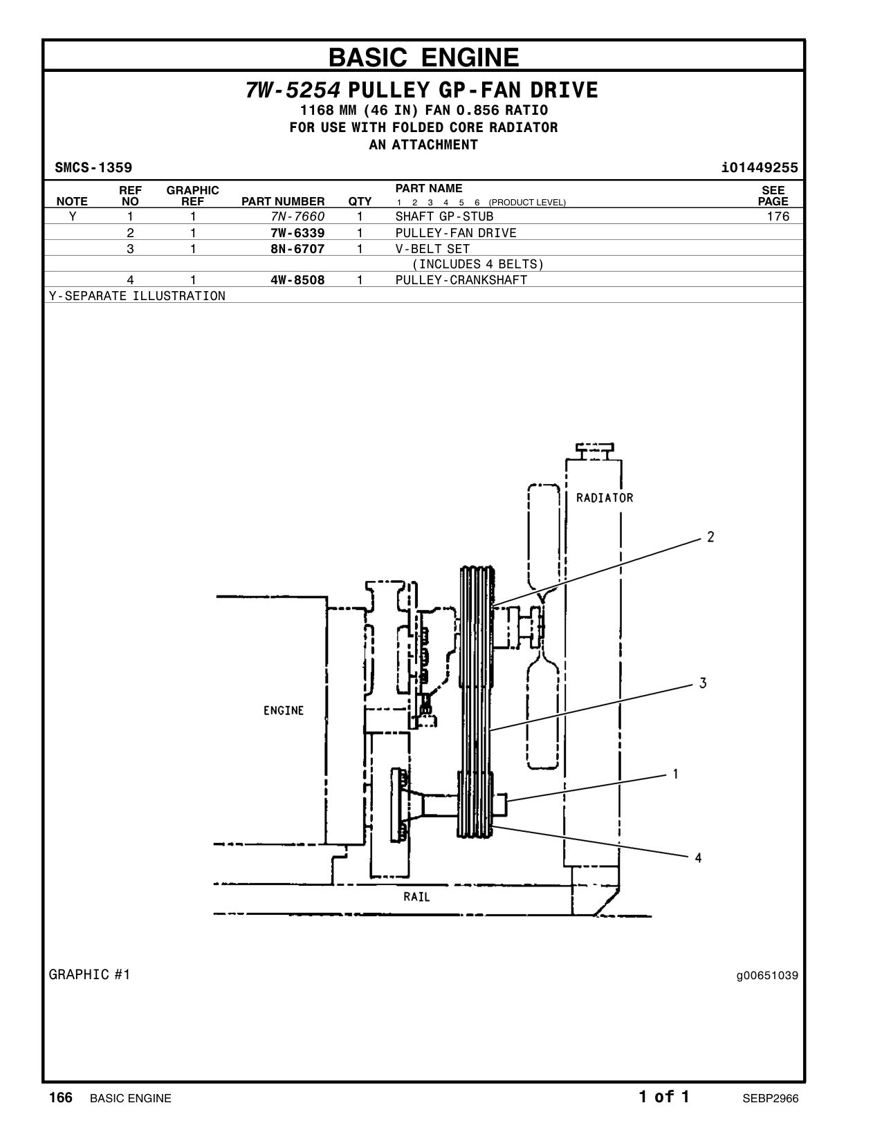 7W-6339 - PULLEY-FAN DRIVE