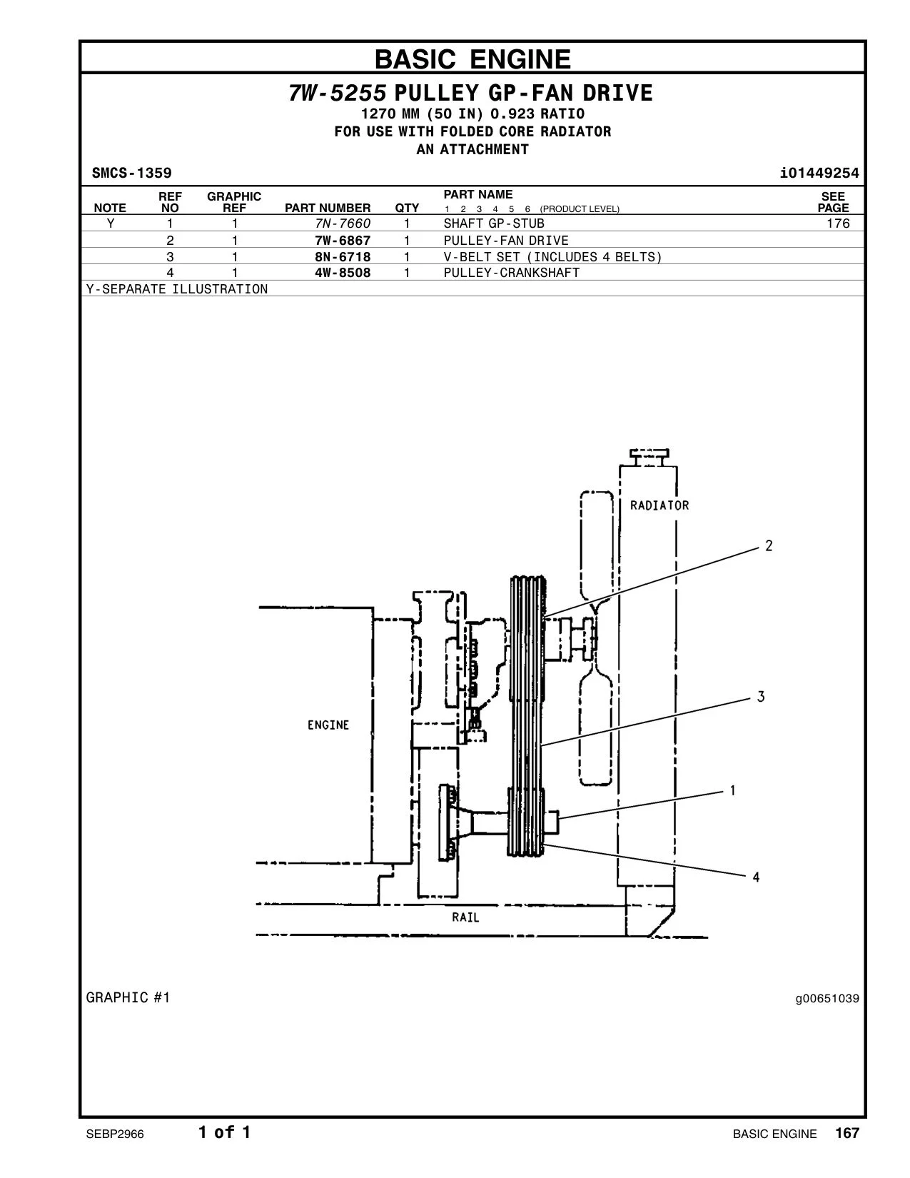 8N-6718 V-BELT SET (INCLUDES 4 BELTS) CAT parts manual diagram