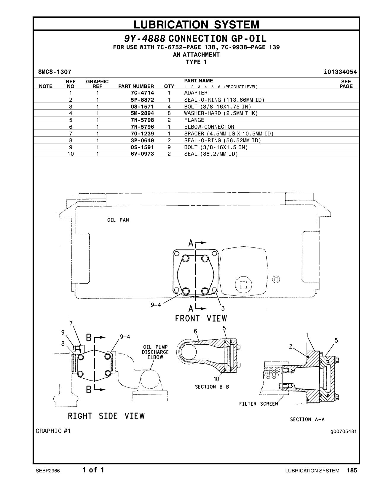 7N-5796 ELBOW-CONNECTOR CAT parts manual diagram