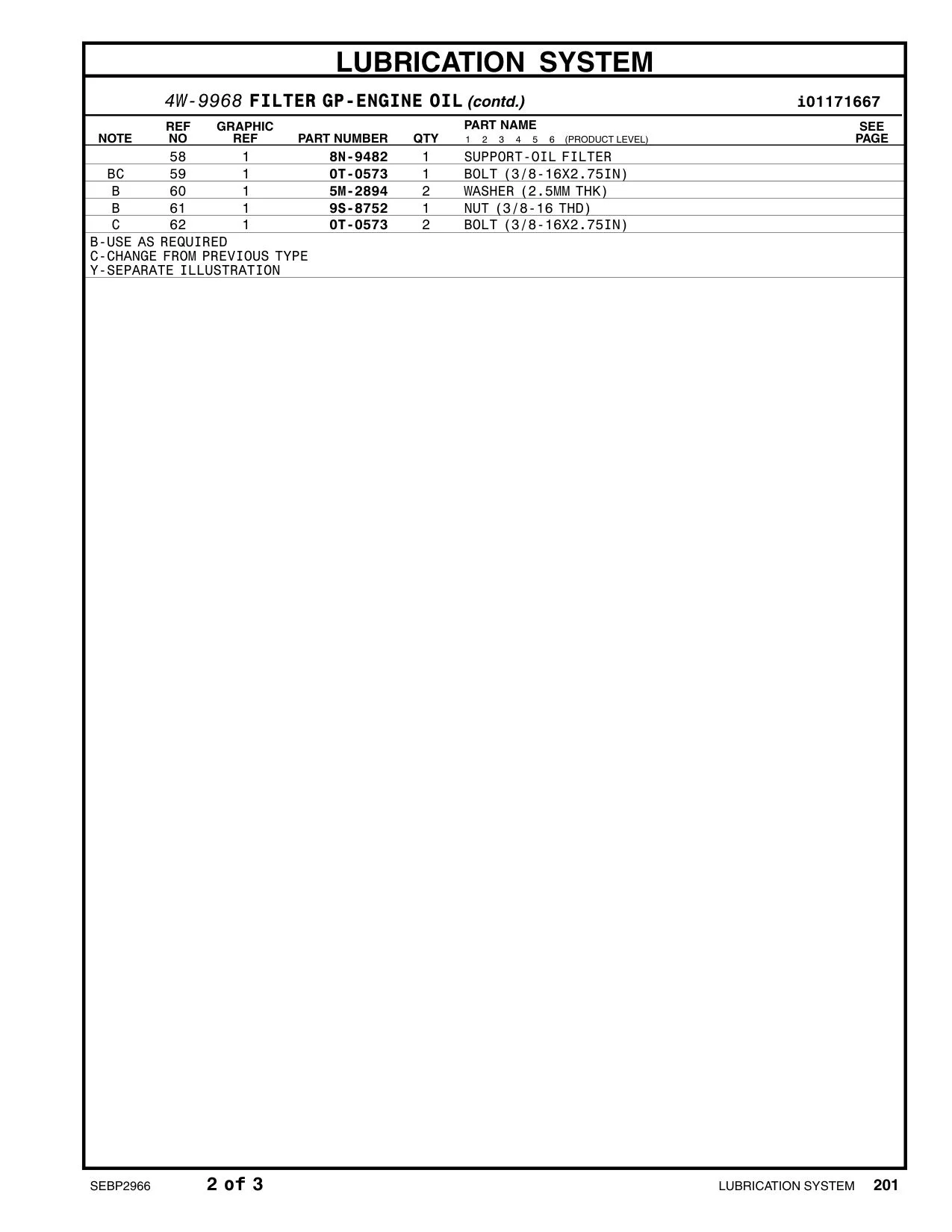 0T-0573 - BOLT (3/8-16X2.75IN)