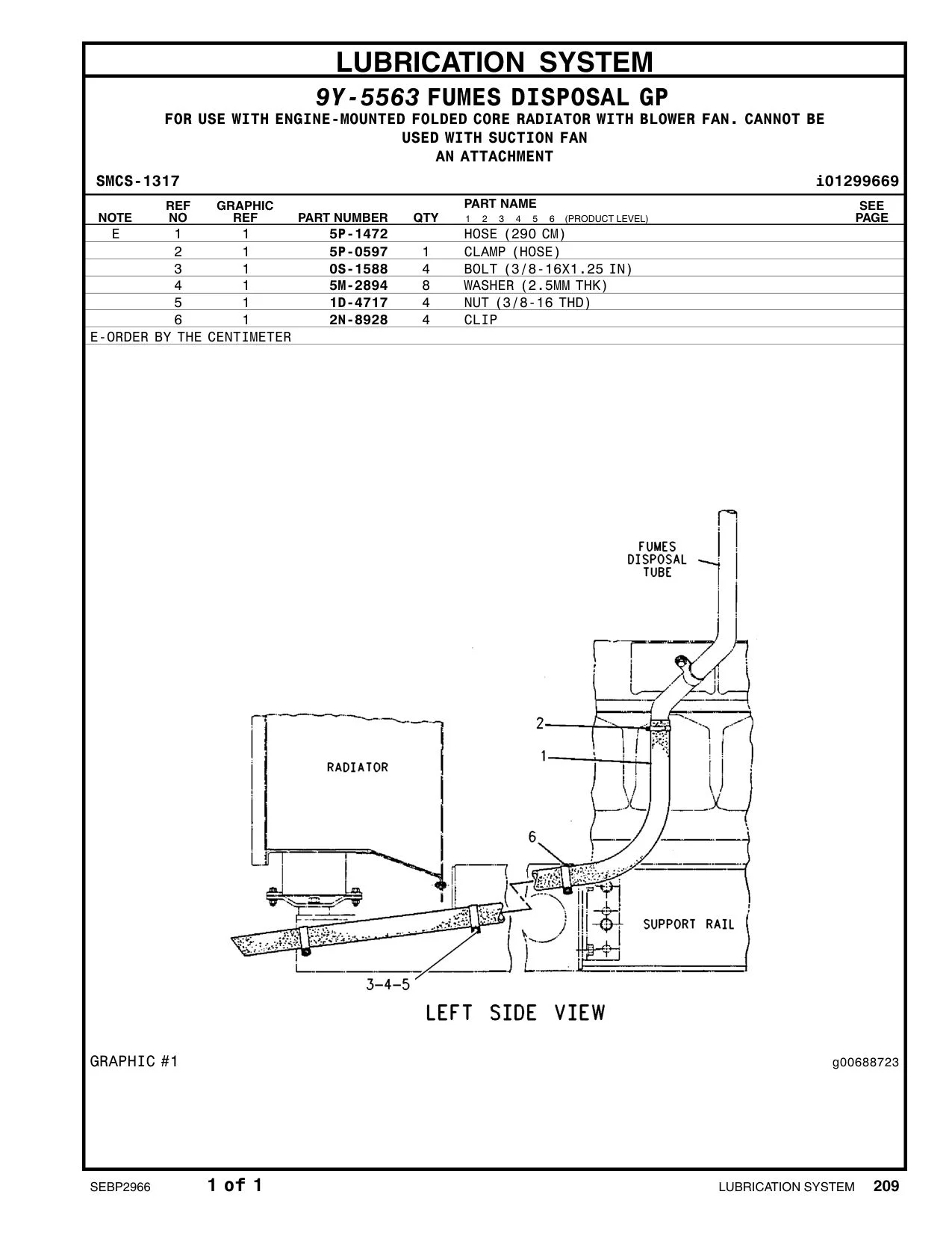 5P-1472 - HOSE (290 CM)