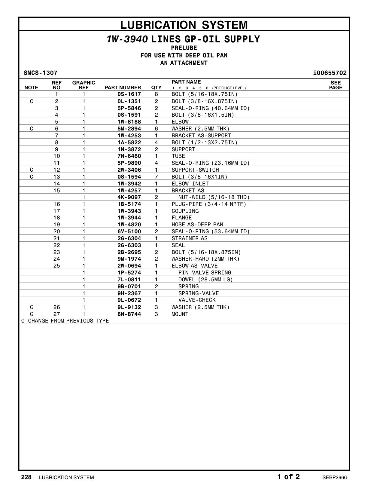 1P-5274 PIN-VALVE SPRING CAT parts manual diagram