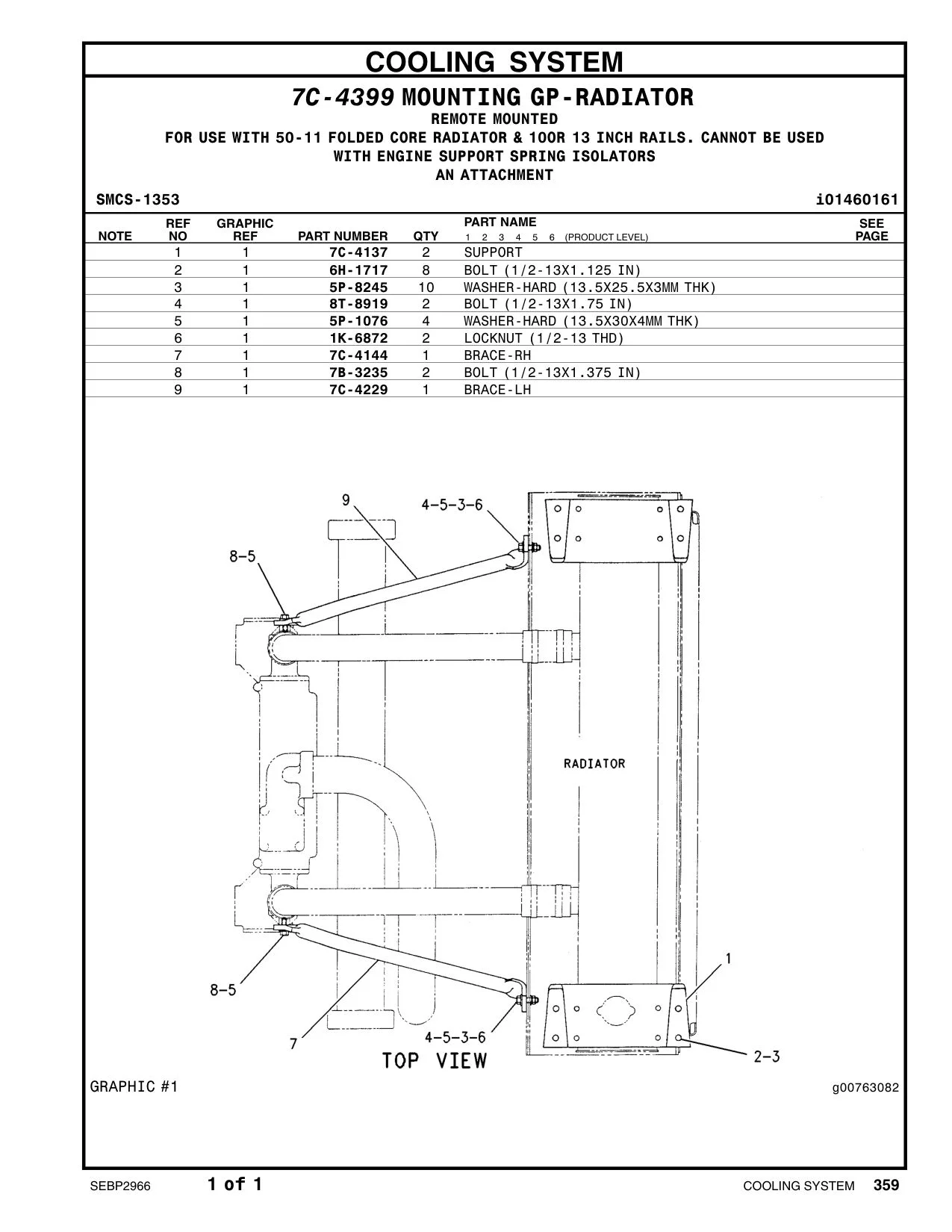 6H-1717 - BOLT (1/2-13X1.125 IN)