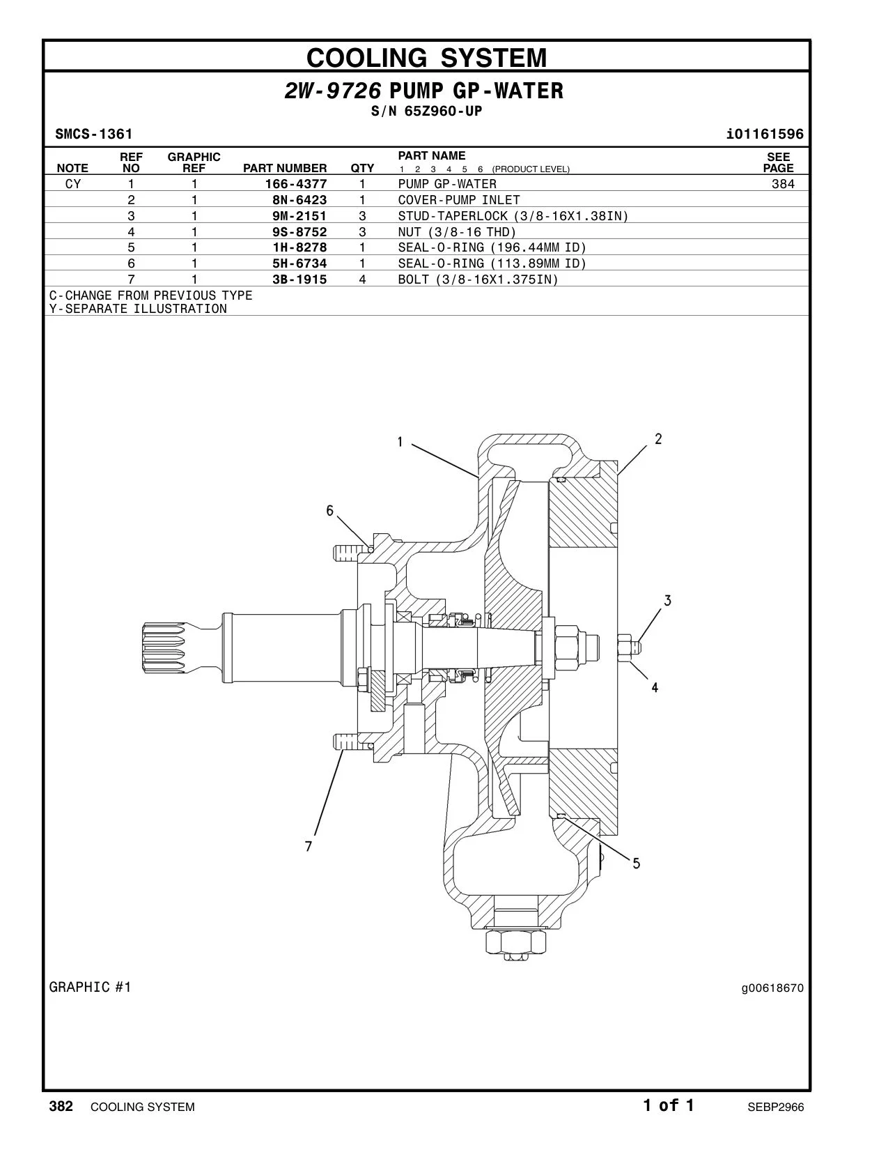 166-4377 - PUMP GP-WATER