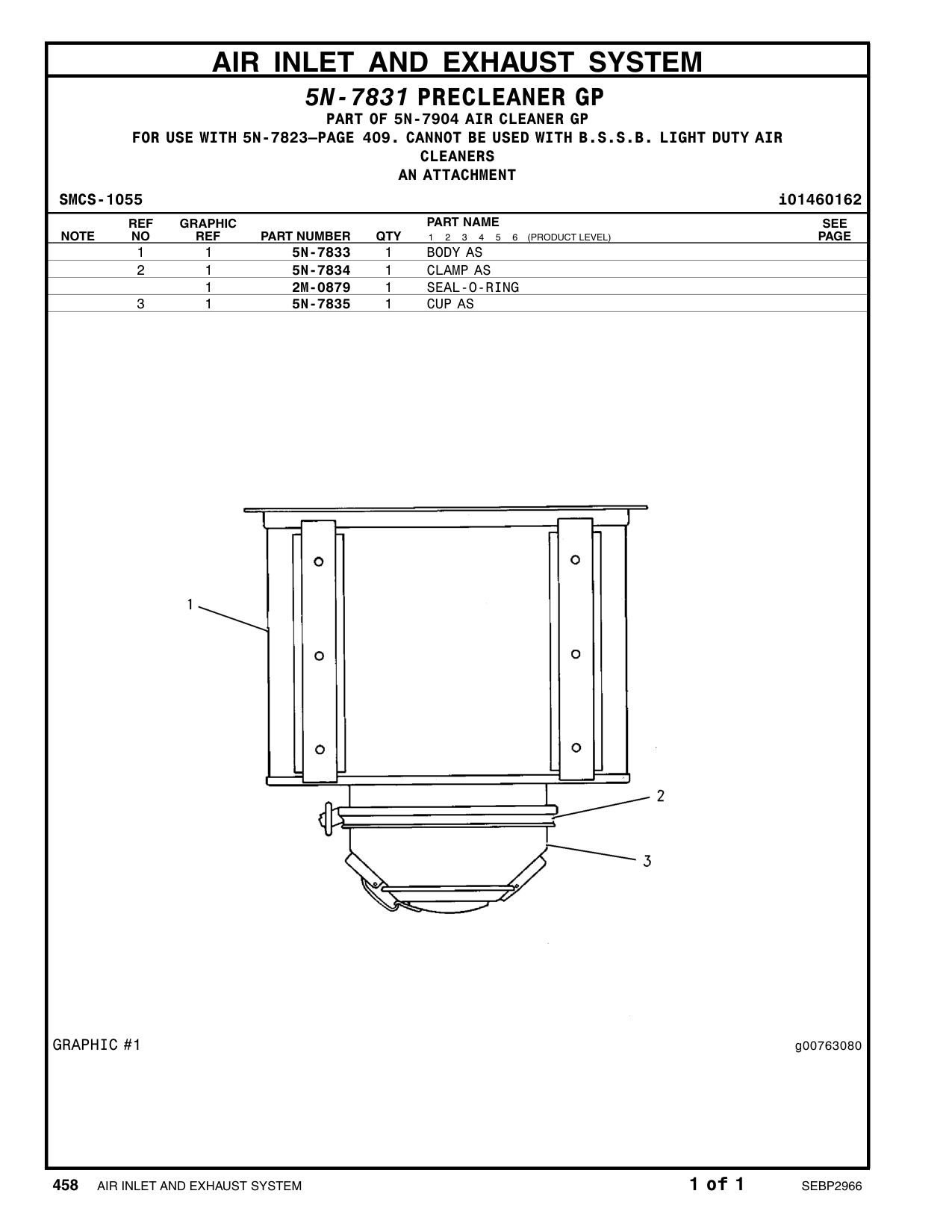 5N-7835 CUP AS CAT parts manual diagram