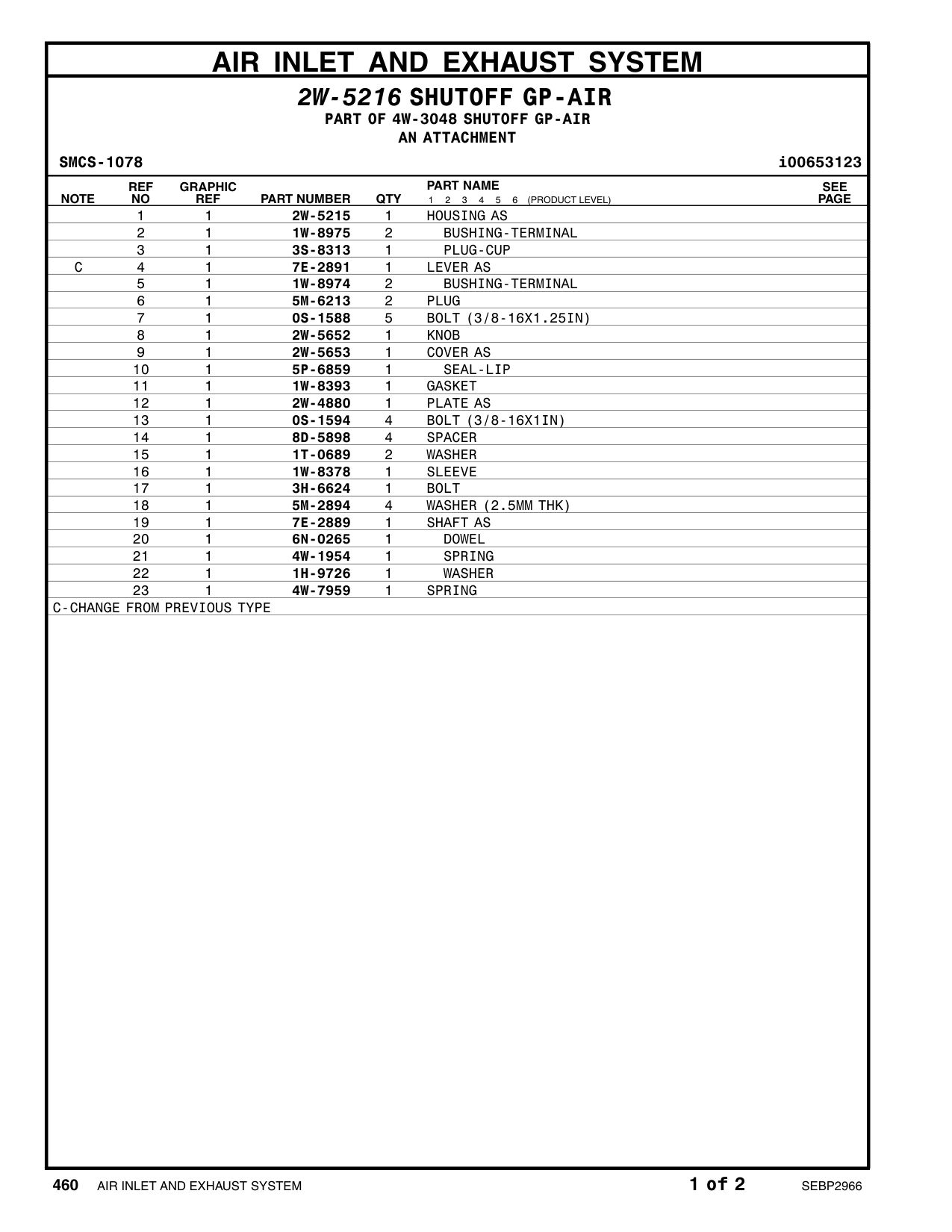 8D-5898 SPACER (0.406X0.75X0.312-IN THK) CAT parts manual diagram