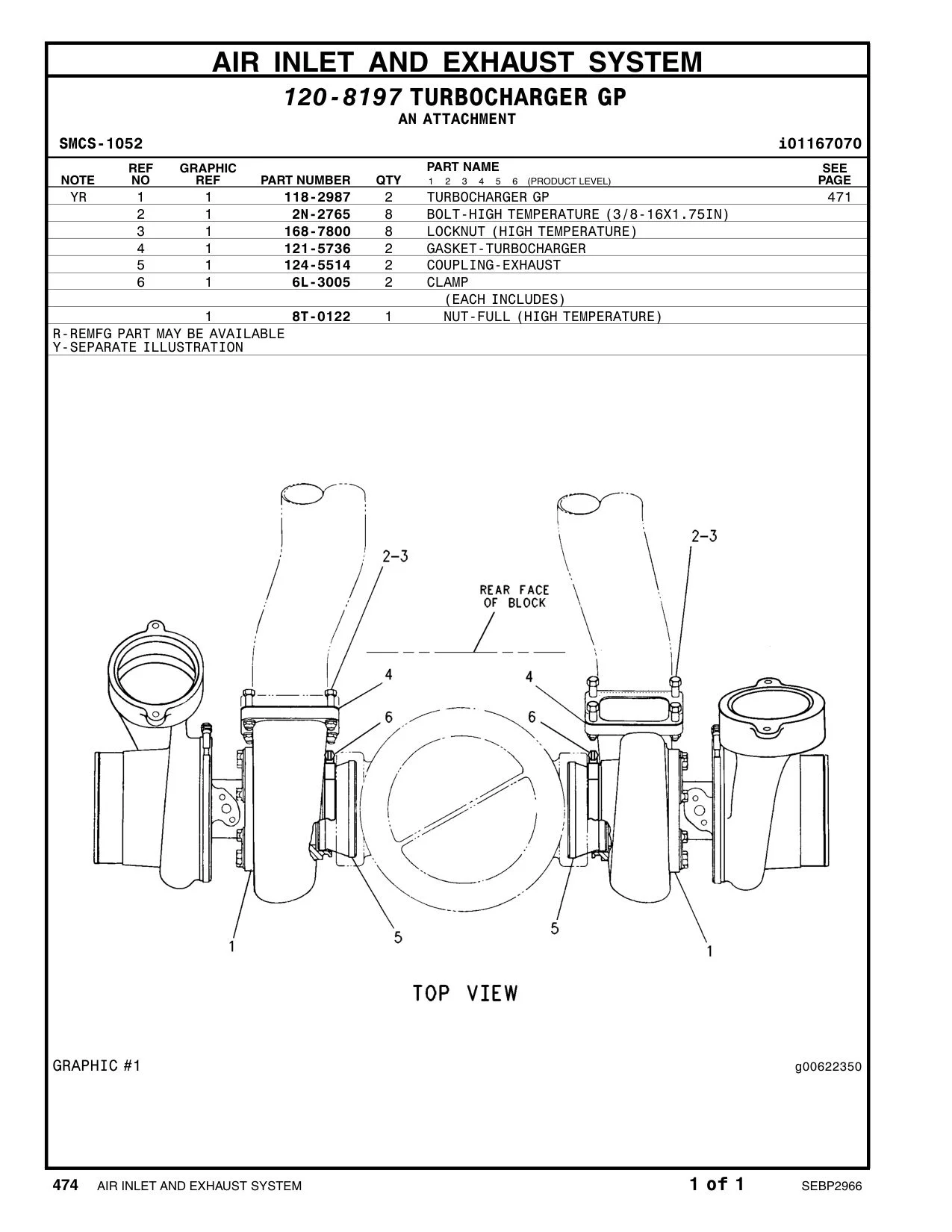 118-2987 - TURBOCHARGER GP